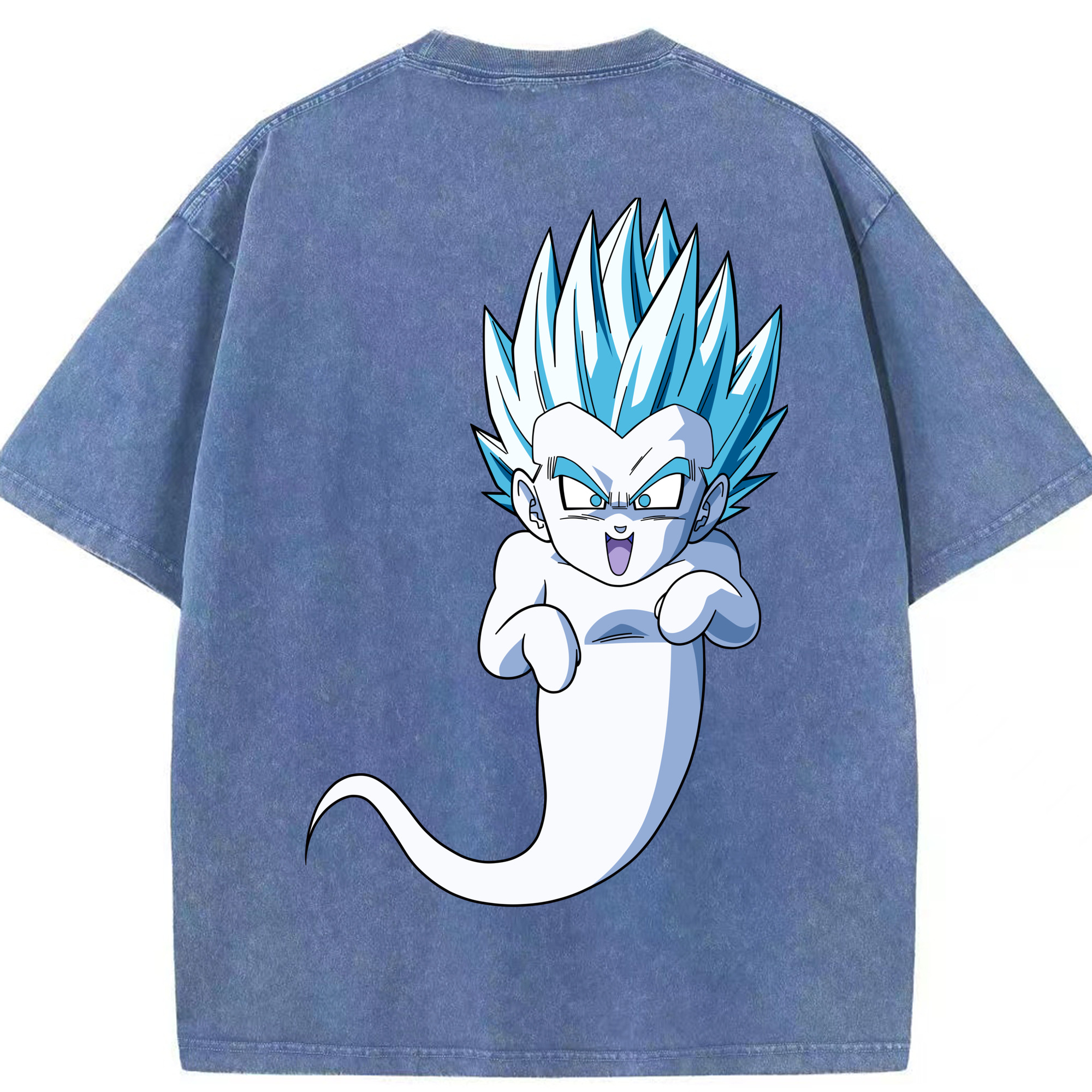 （画像用） ドラゴンボール ベジット DRAGON BALL Vegetto 綿100% ヴィンテージ風 半袖Tシャツ（背面プリント）