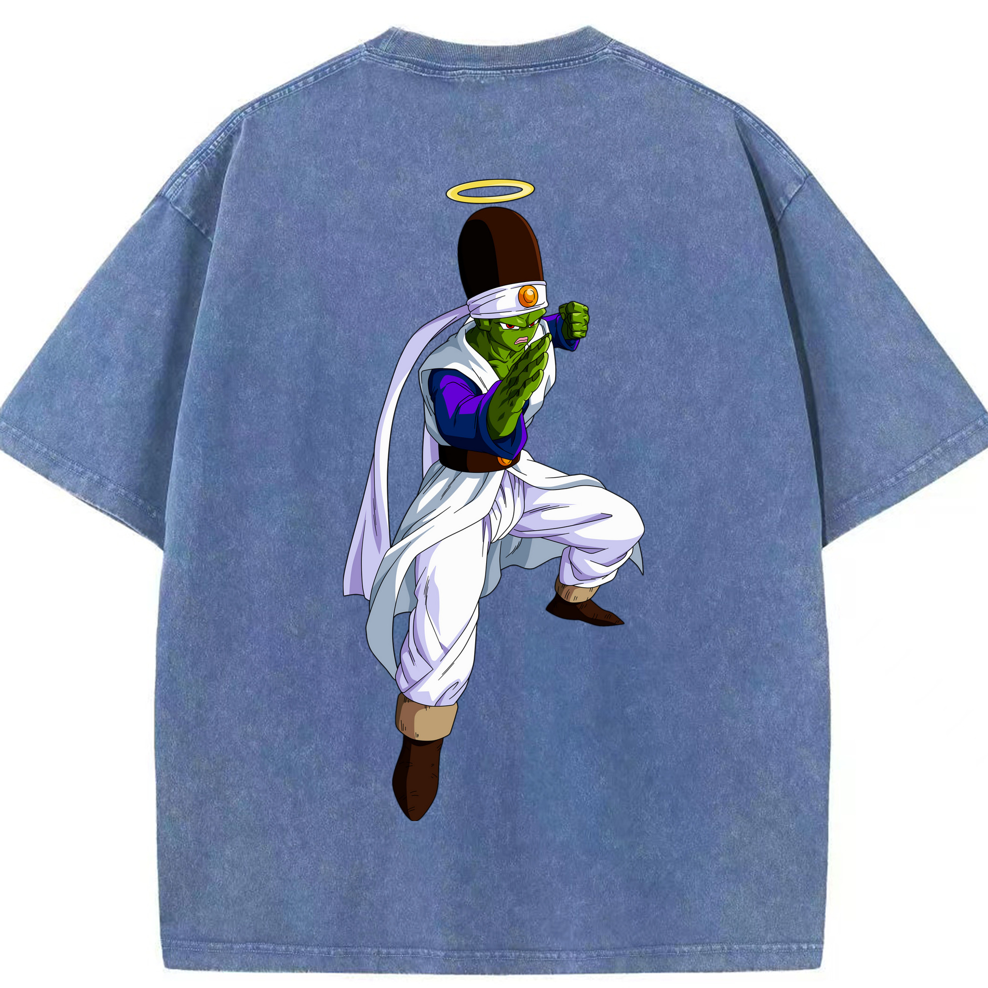 （画像用） ドラゴンボール パイクーハン DRAGON BALL Pikkon 綿100% ヴィンテージ風 半袖Tシャツ（背面プリント）