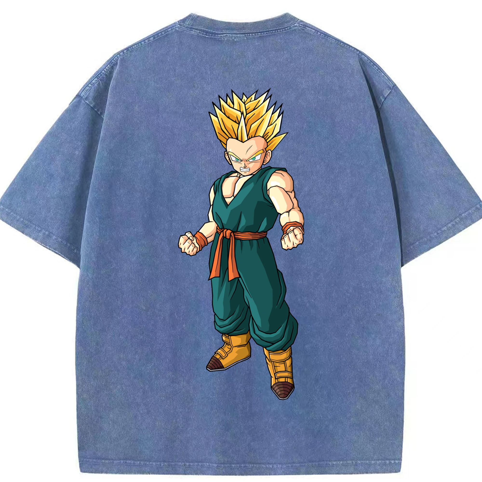 （画像用） ドラゴンボール DRAGON BALL 綿100% ヴィンテージ風 半袖Tシャツ（背面プリント）