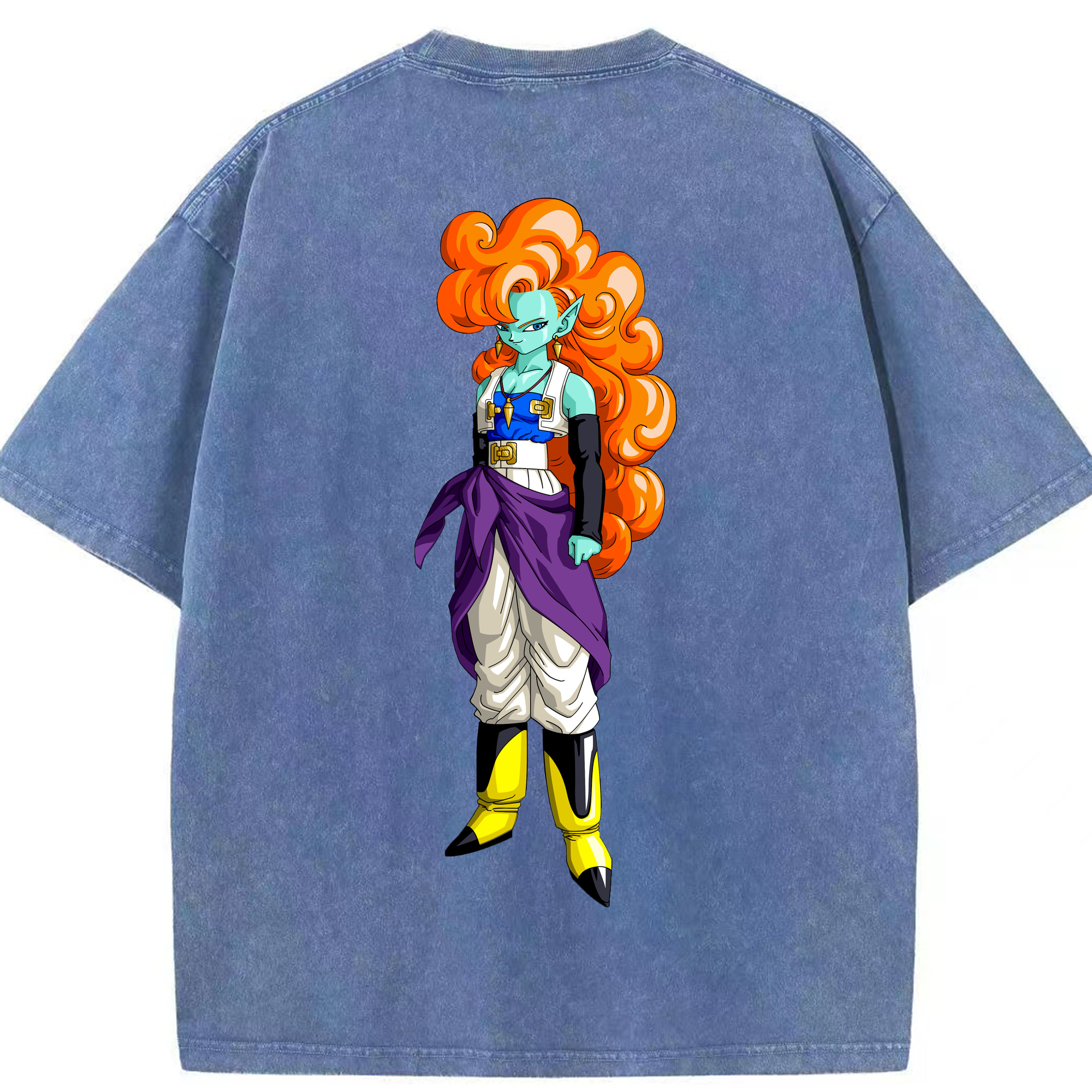（画像用） ドラゴンボール DRAGON BALL 綿100% ヴィンテージ風 半袖Tシャツ（背面プリント）