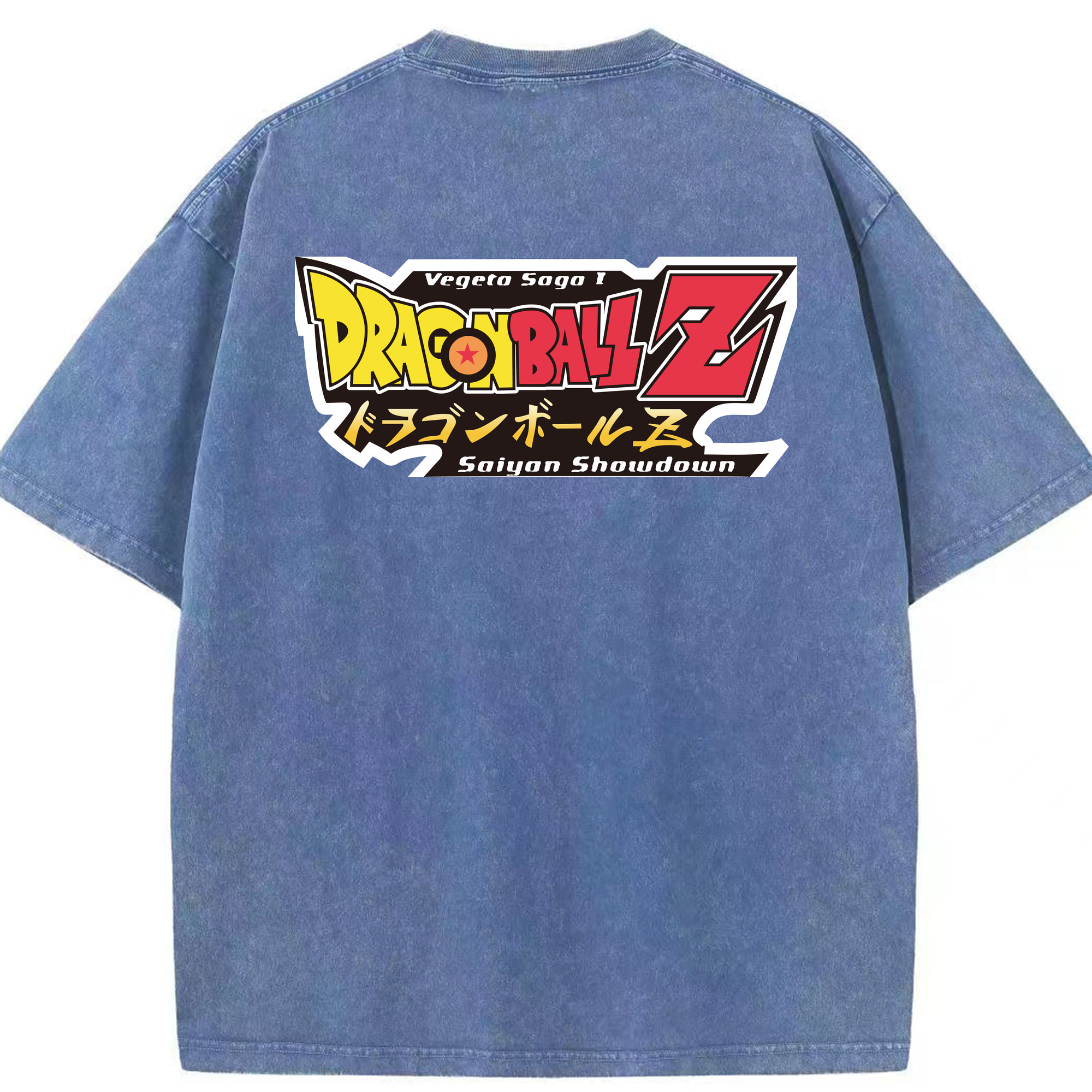 （画像用） ドラゴンボール DRAGON BALL 綿100% ヴィンテージ風 半袖Tシャツ（背面プリント）