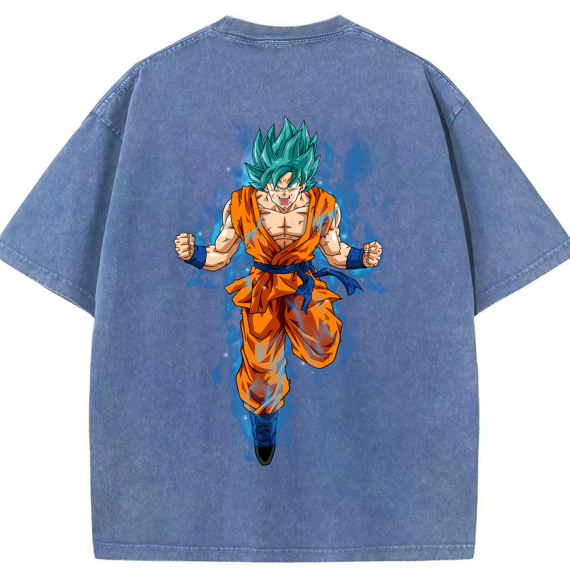 （画像用） ドラゴンボール 孫 悟飯（そんごはん）DRAGON BALL Son Gohan 綿100% ヴィンテージ風 半袖Tシャツ（背面プリント）