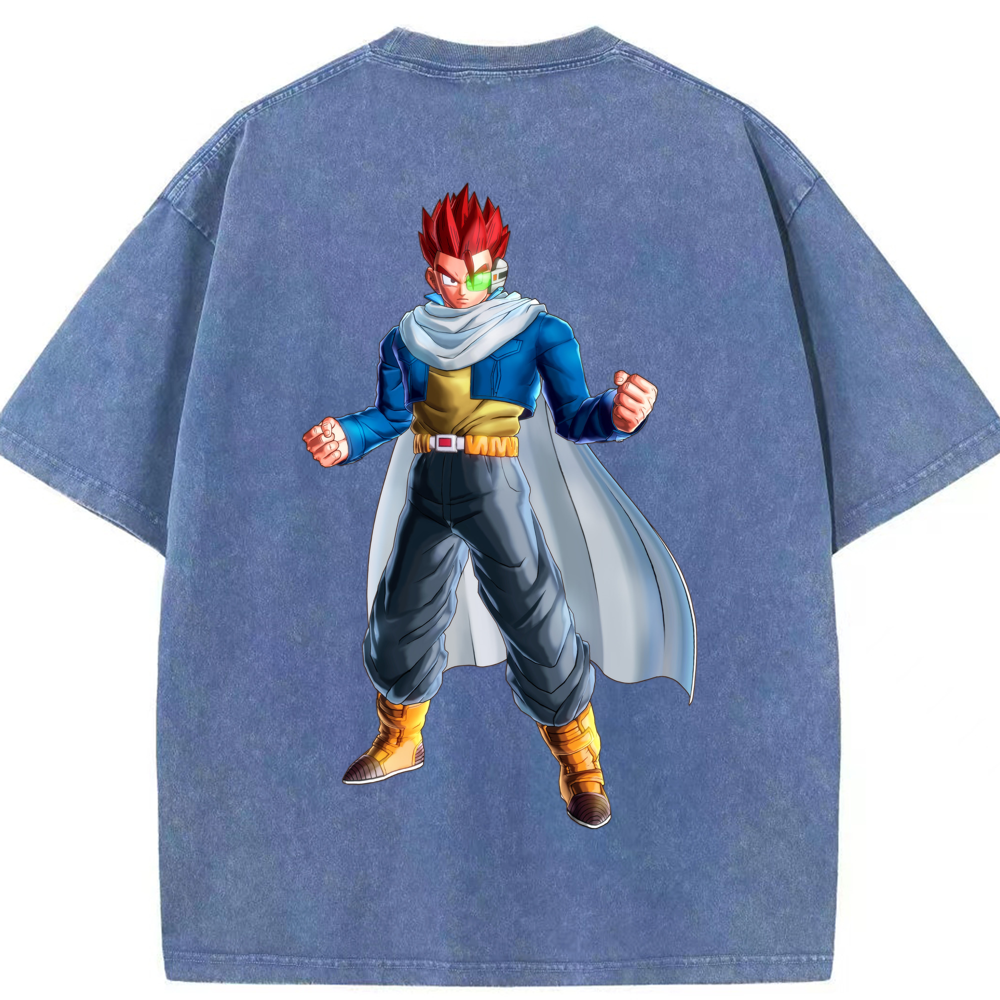 （画像用） ドラゴンボール 孫 悟飯（そんごはん）DRAGON BALL Son Gohan 綿100% ヴィンテージ風 半袖Tシャツ（背面プリント）