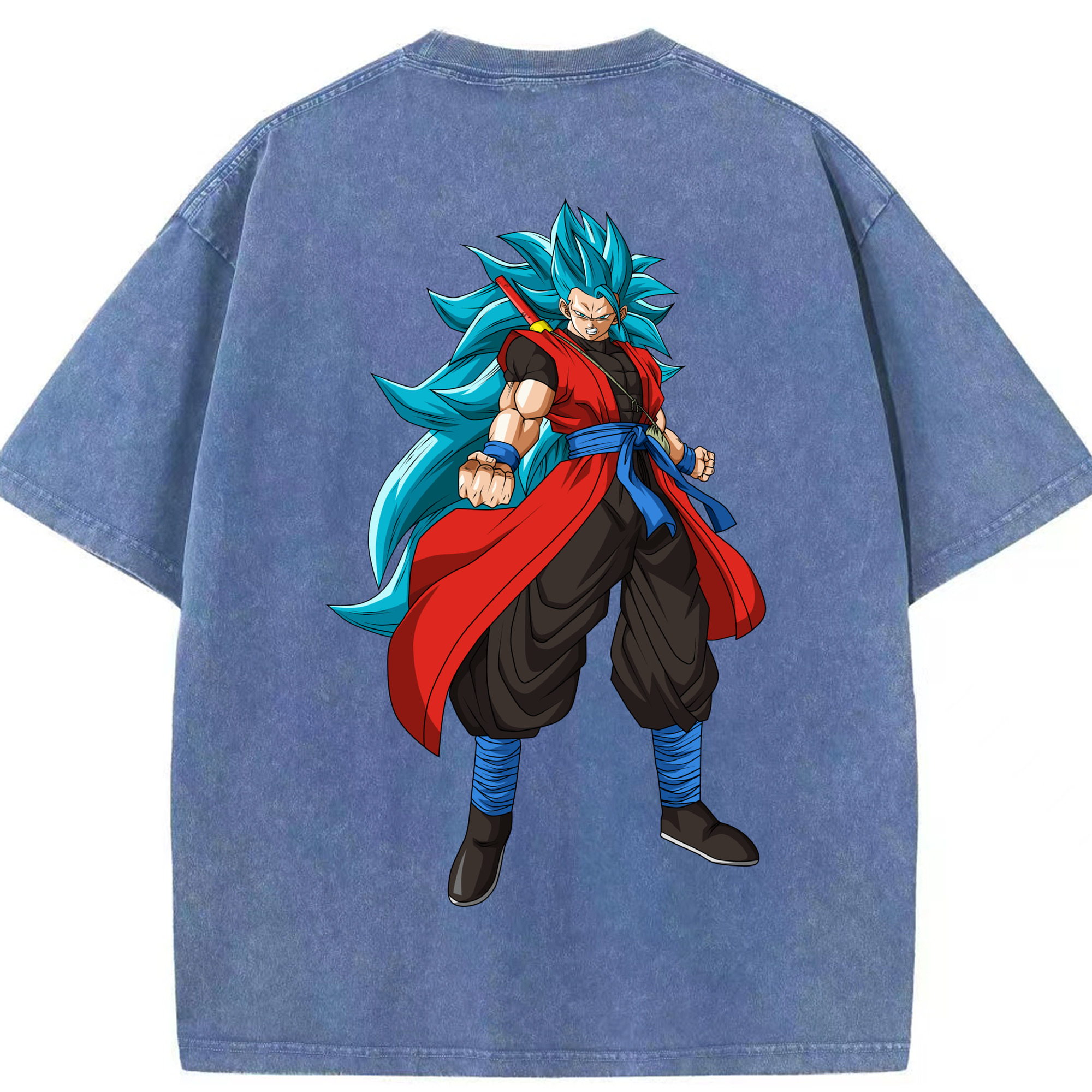 （画像用） ドラゴンボール ベジット DRAGON BALL Vegetto 綿100% ヴィンテージ風 半袖Tシャツ（背面プリント）