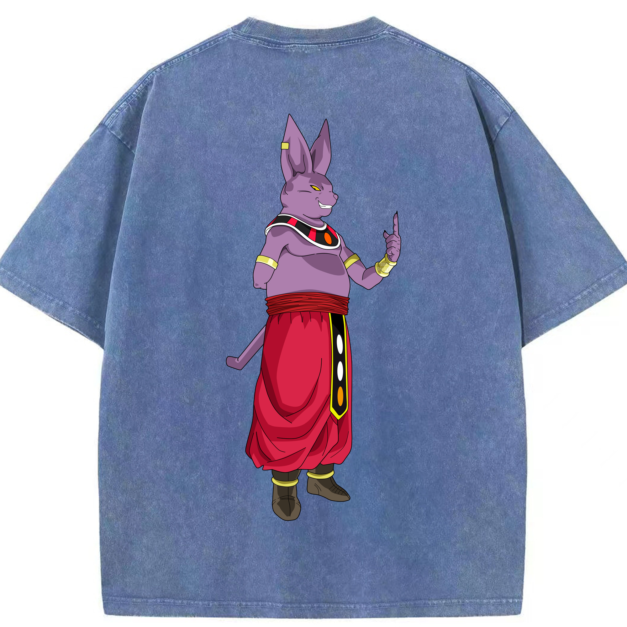 （画像用） ドラゴンボール シャンパ DRAGON BALL Champa 綿100% ヴィンテージ風 半袖Tシャツ（背面プリント）