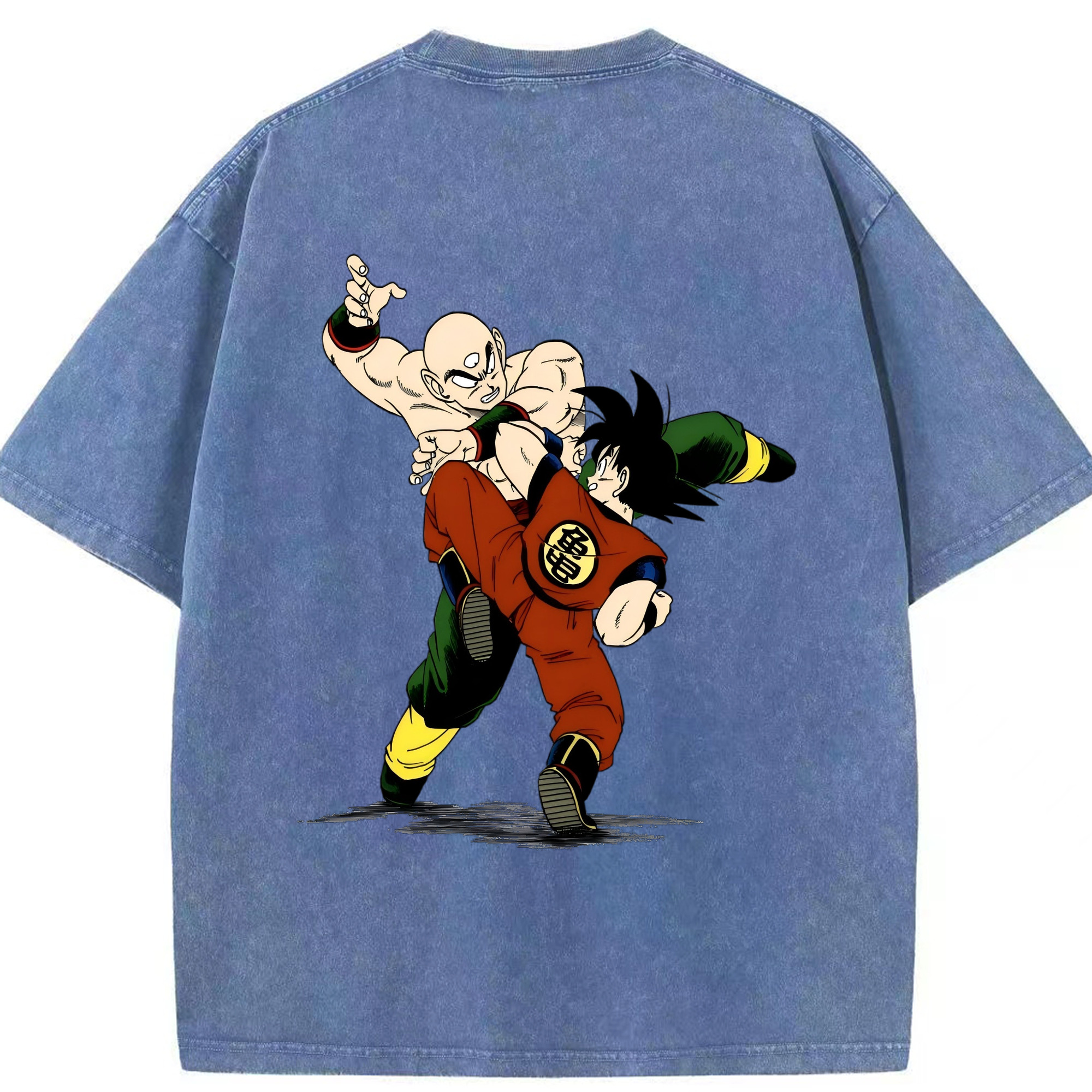 （画像用） ドラゴンボール DRAGON BALL 綿100% ヴィンテージ風 半袖Tシャツ（背面プリント）