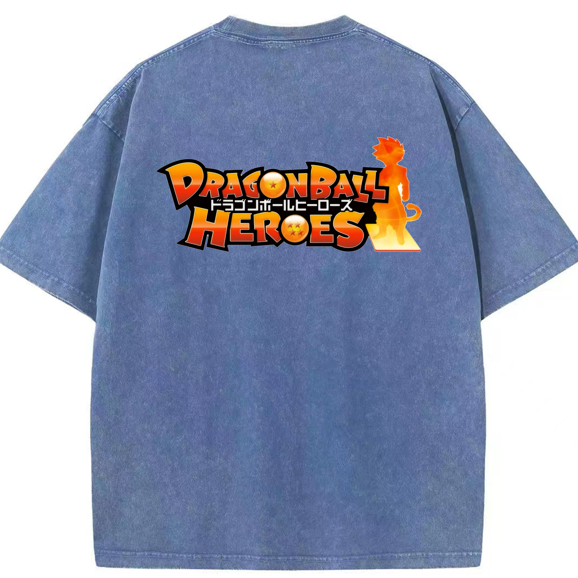 （画像用） ドラゴンボール DRAGON BALL 綿100% ヴィンテージ風 半袖Tシャツ（背面プリント）