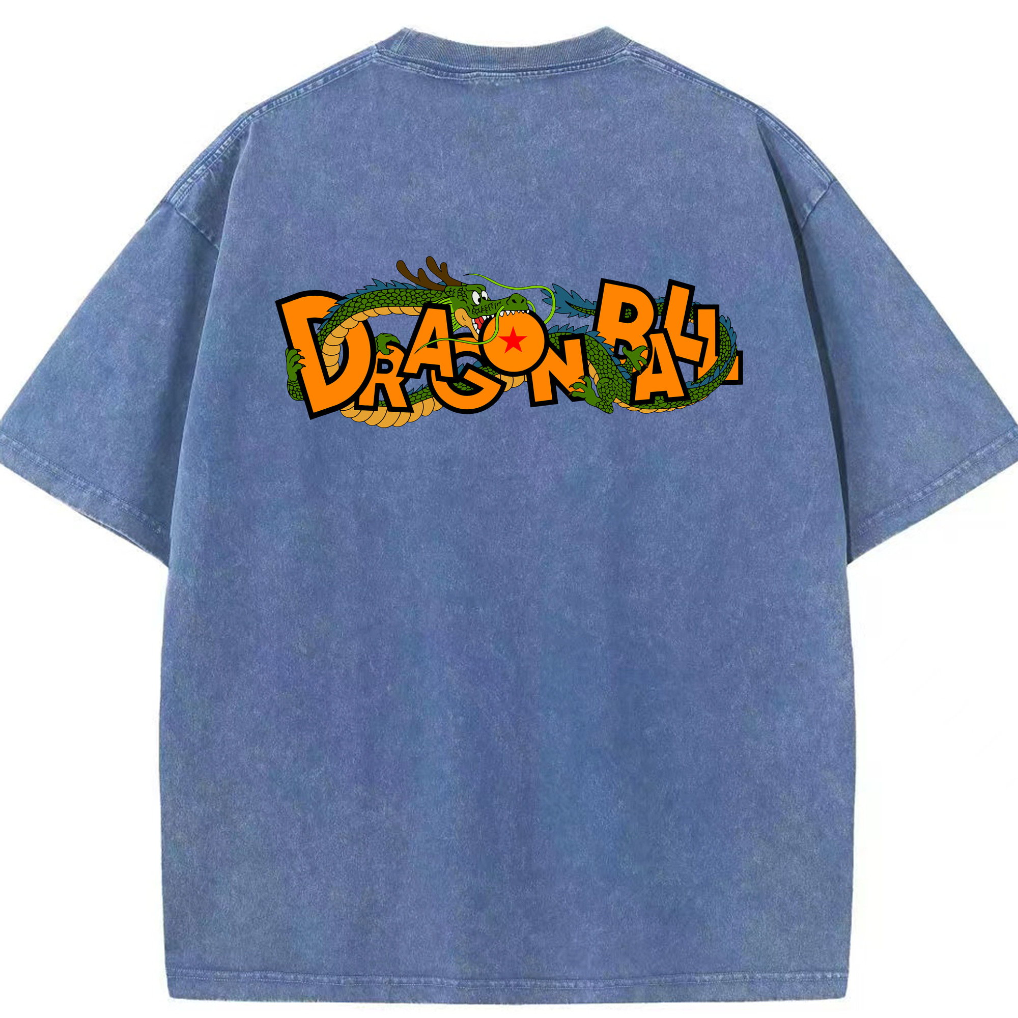 （画像用） ドラゴンボール DRAGON BALL 綿100% ヴィンテージ風 半袖Tシャツ（背面プリント）