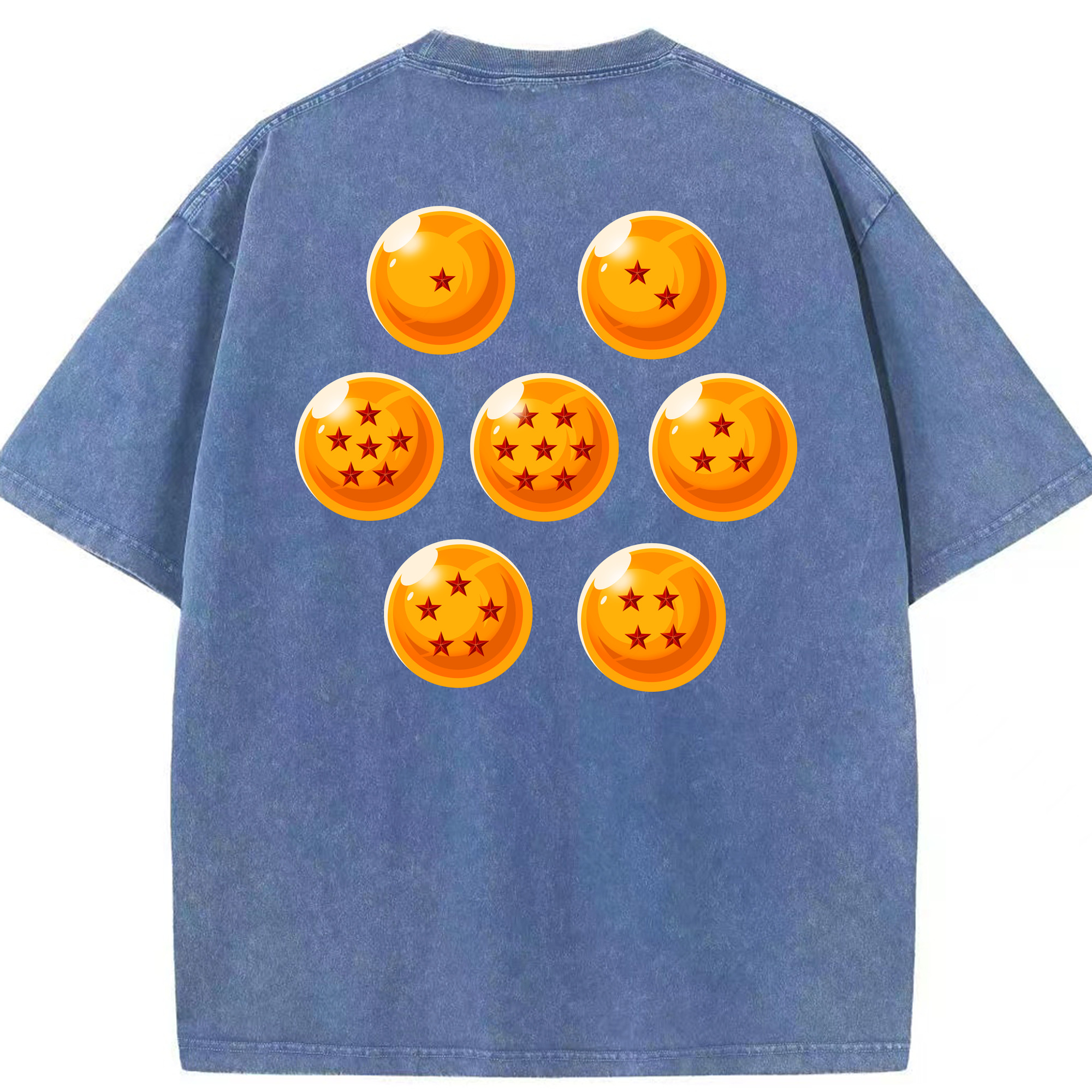 （画像用） ドラゴンボール DRAGON BALL 綿100% ヴィンテージ風 半袖Tシャツ（背面プリント）