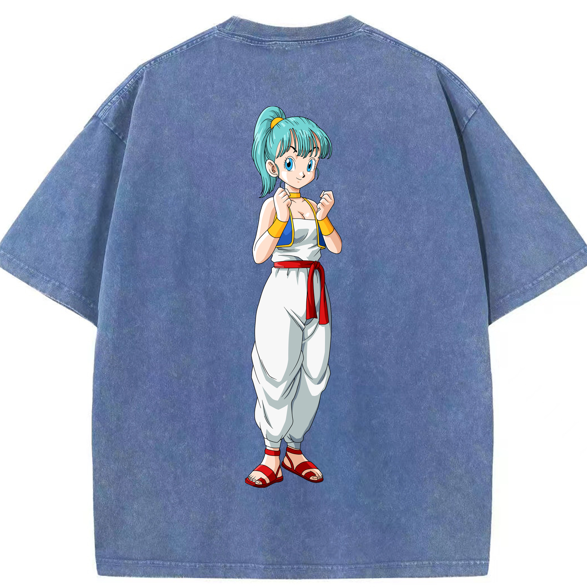 （画像用） ドラゴンボール DRAGON BALL 綿100% ヴィンテージ風 半袖Tシャツ（背面プリント）