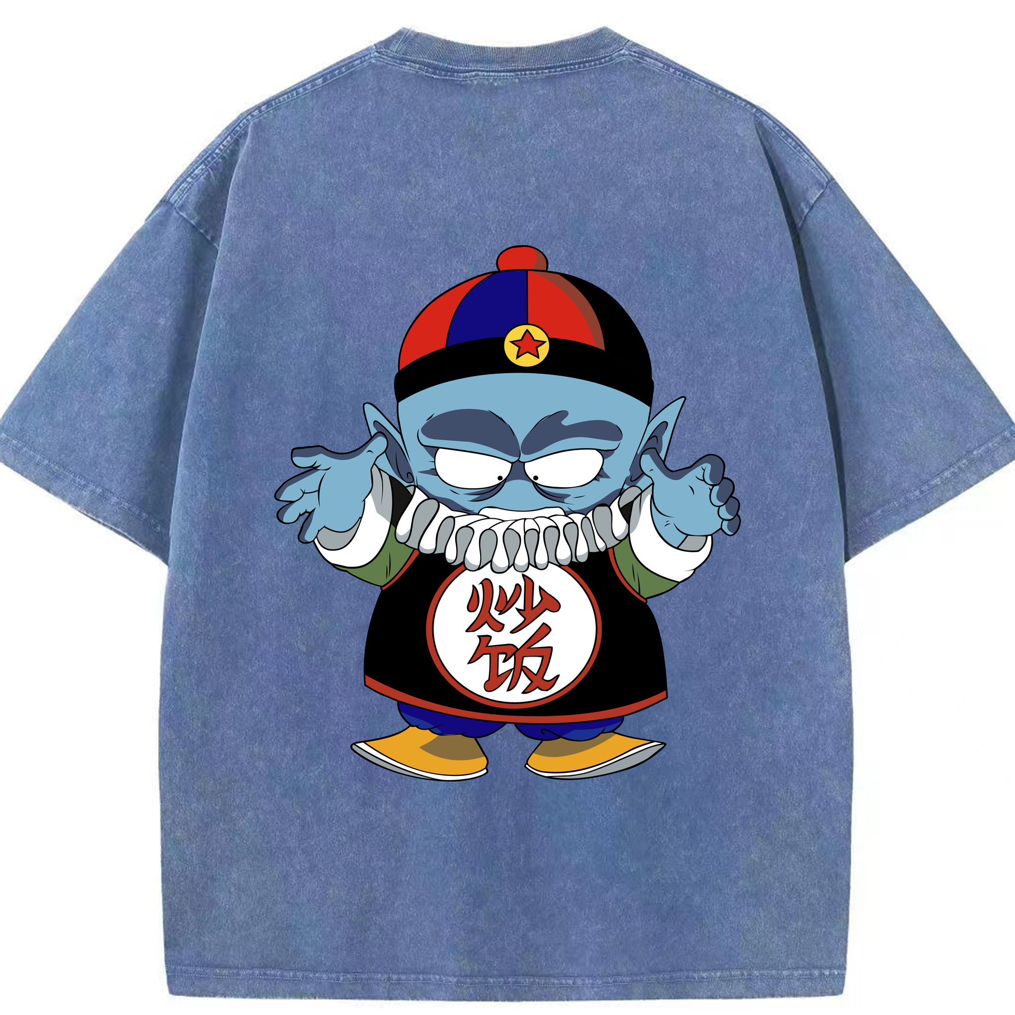 （画像用） ドラゴンボール DRAGON BALL 綿100% ヴィンテージ風 半袖Tシャツ（背面プリント）
