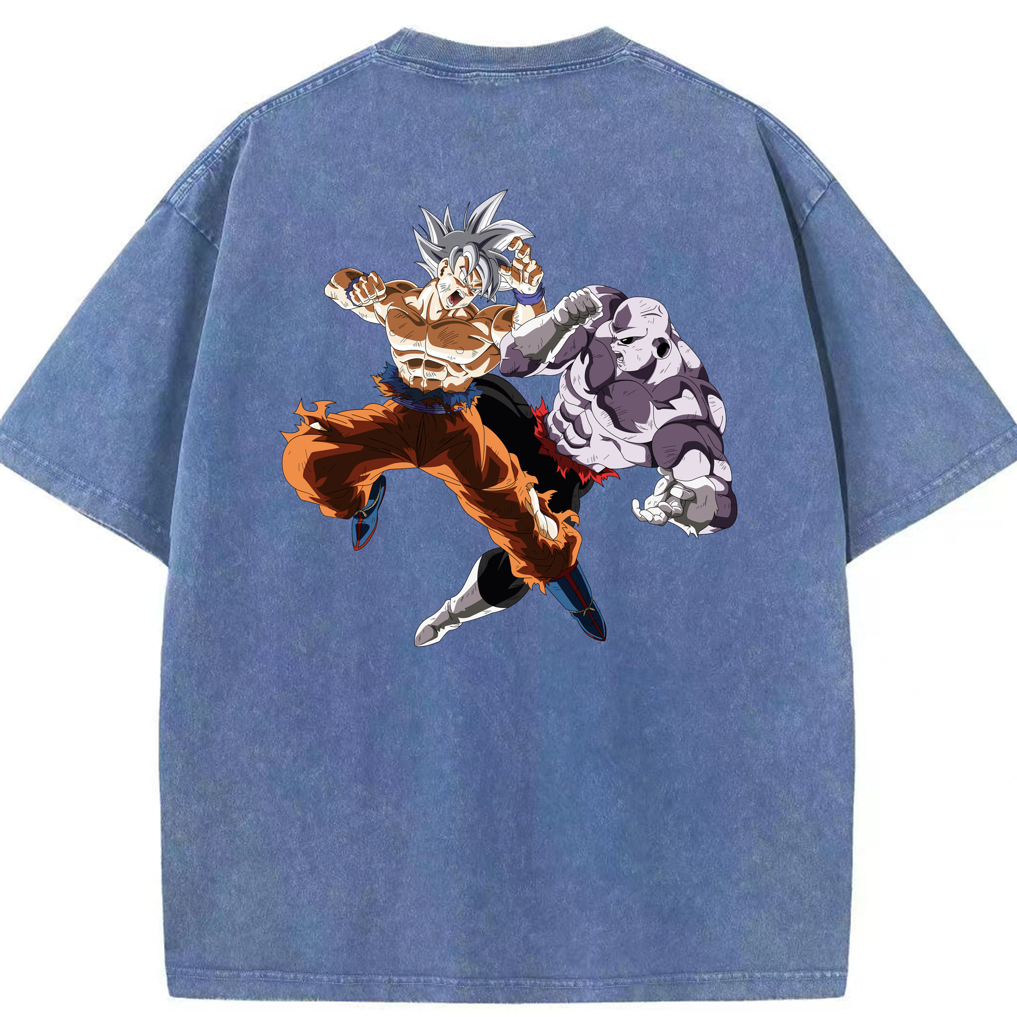 （画像用） ドラゴンボール 孫悟空（そん ごくう）Son Goku カカロット DRAGON BALL Kakarotto 綿100% ヴィンテージ風 半袖Tシャツ（背面プリント）