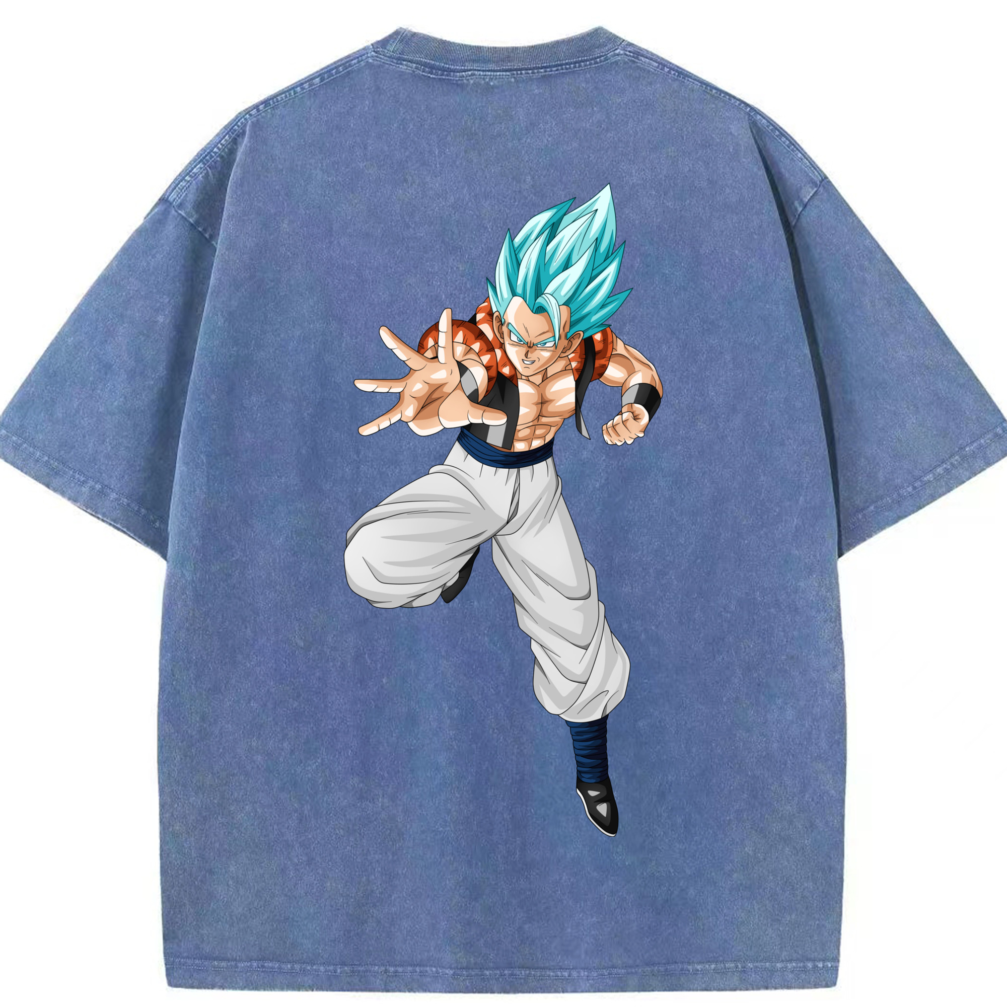 （画像用） ドラゴンボール ベジータ四世（Bejīta Yonsei）DRAGON BALL Vegeta IV 綿100% ヴィンテージ風 半袖Tシャツ（背面プリント）