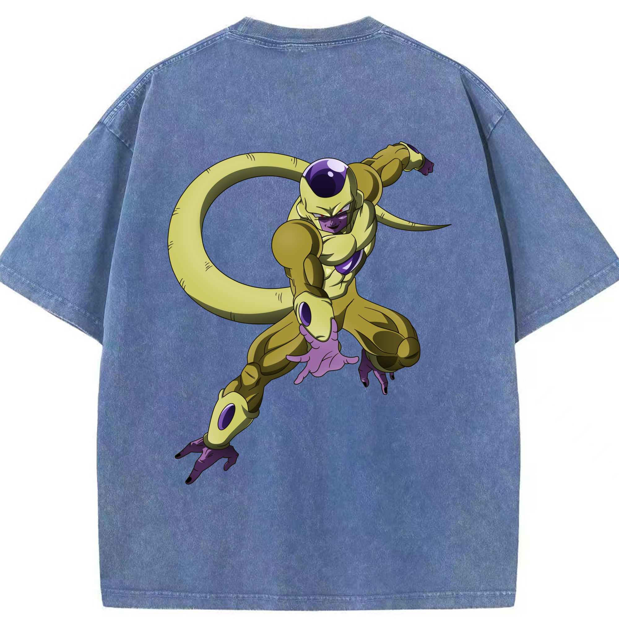 （画像用） ドラゴンボール フリーザ DRAGON BALL Frieza 綿100% ヴィンテージ風 半袖Tシャツ（背面プリント）