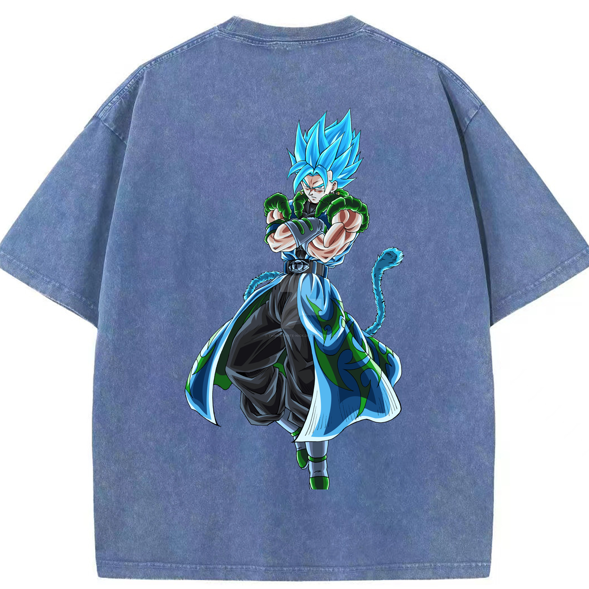 （画像用） ドラゴンボール ベジット DRAGON BALL Vegetto 綿100% ヴィンテージ風 半袖Tシャツ（背面プリント）