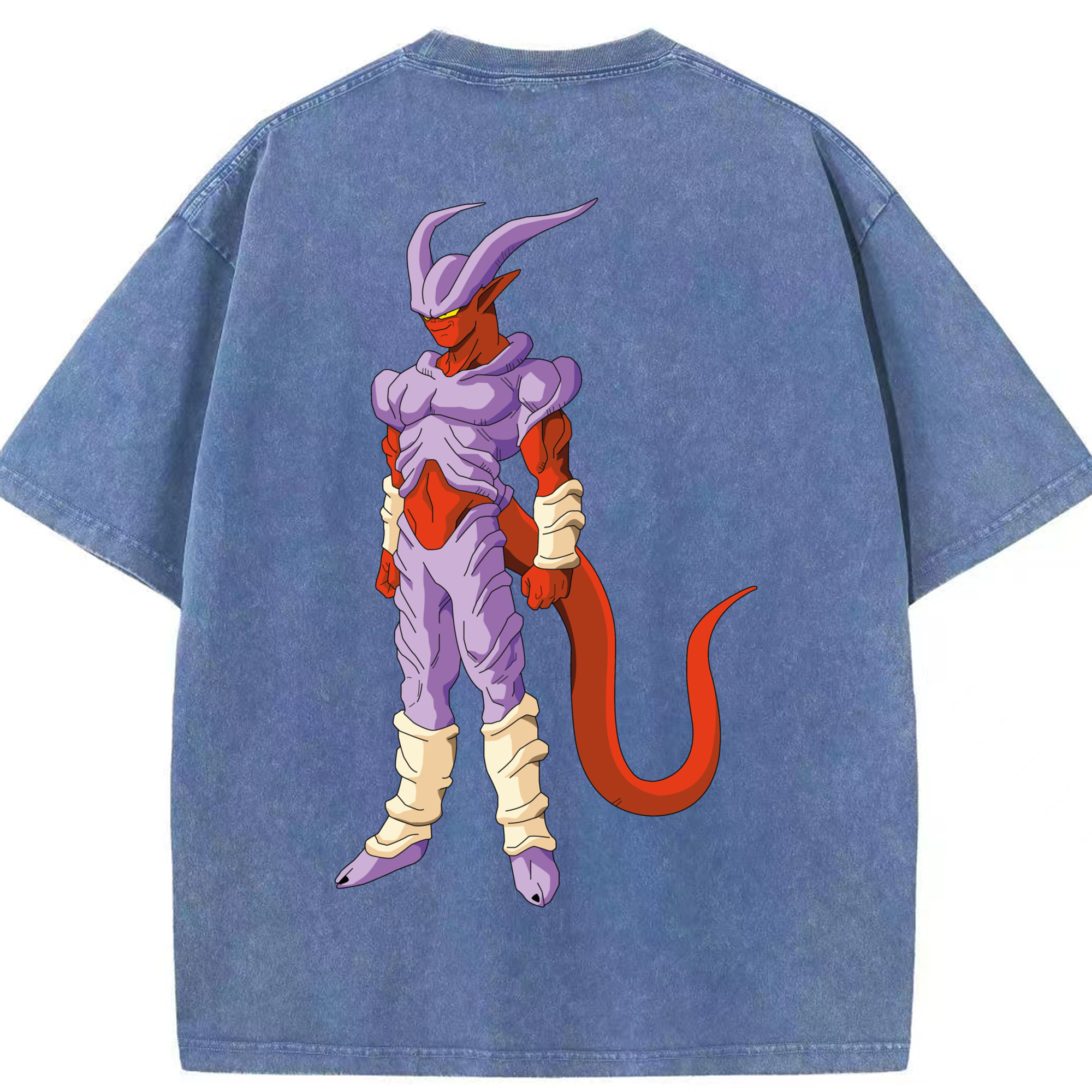 （画像用） ドラゴンボール ジャネンバ DRAGON BALL Janemba 綿100% ヴィンテージ風 半袖Tシャツ（背面プリント）
