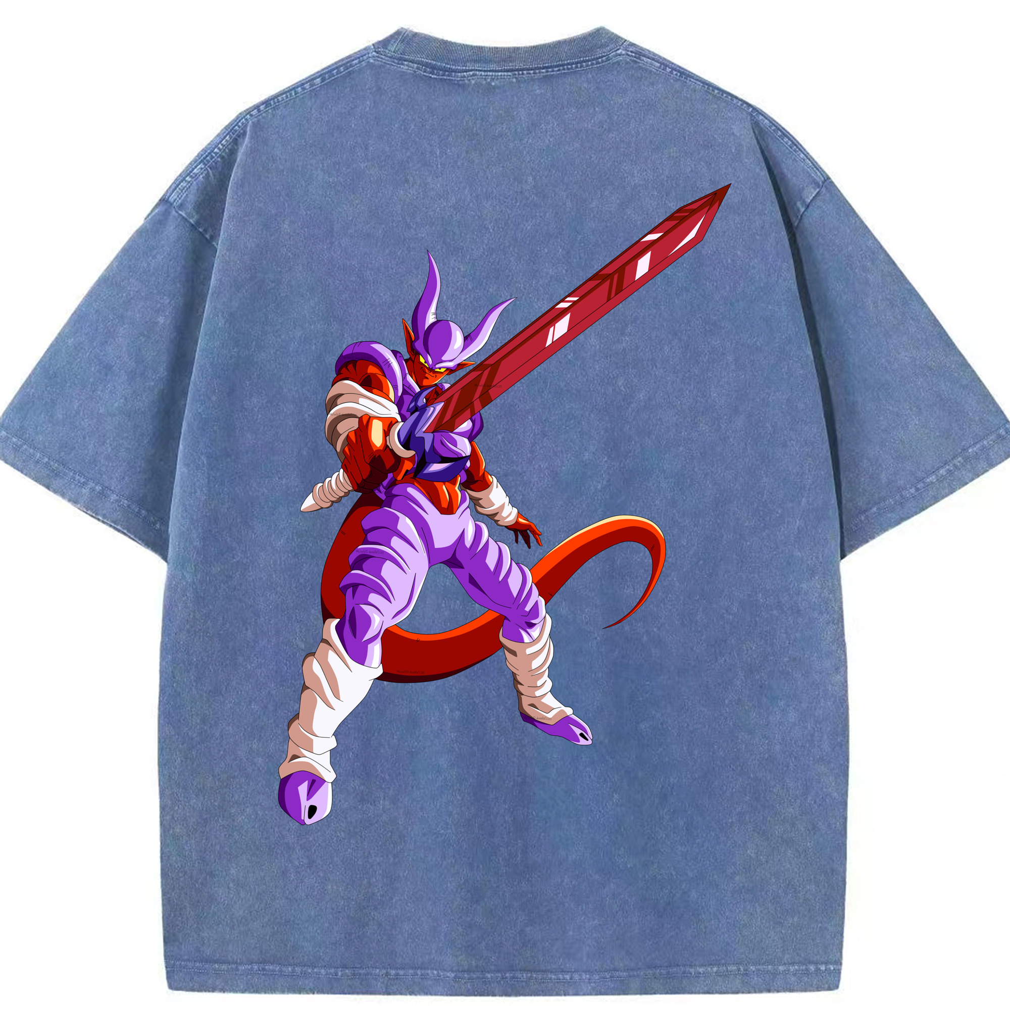 （画像用） ドラゴンボール ジャネンバ DRAGON BALL Janemba 綿100% ヴィンテージ風 半袖Tシャツ（背面プリント）
