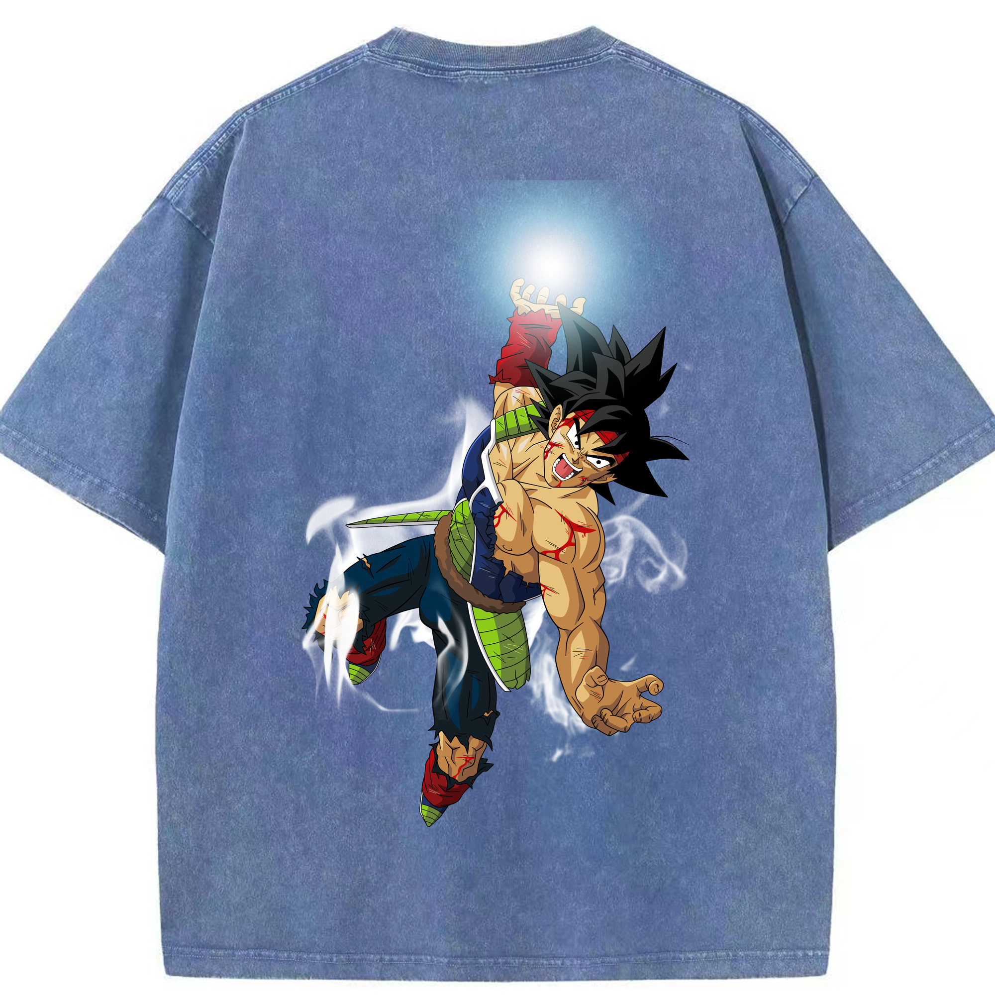 （画像用） ドラゴンボール バーダック DRAGON BALL Burdock 綿100% ヴィンテージ風 半袖Tシャツ（背面プリント）