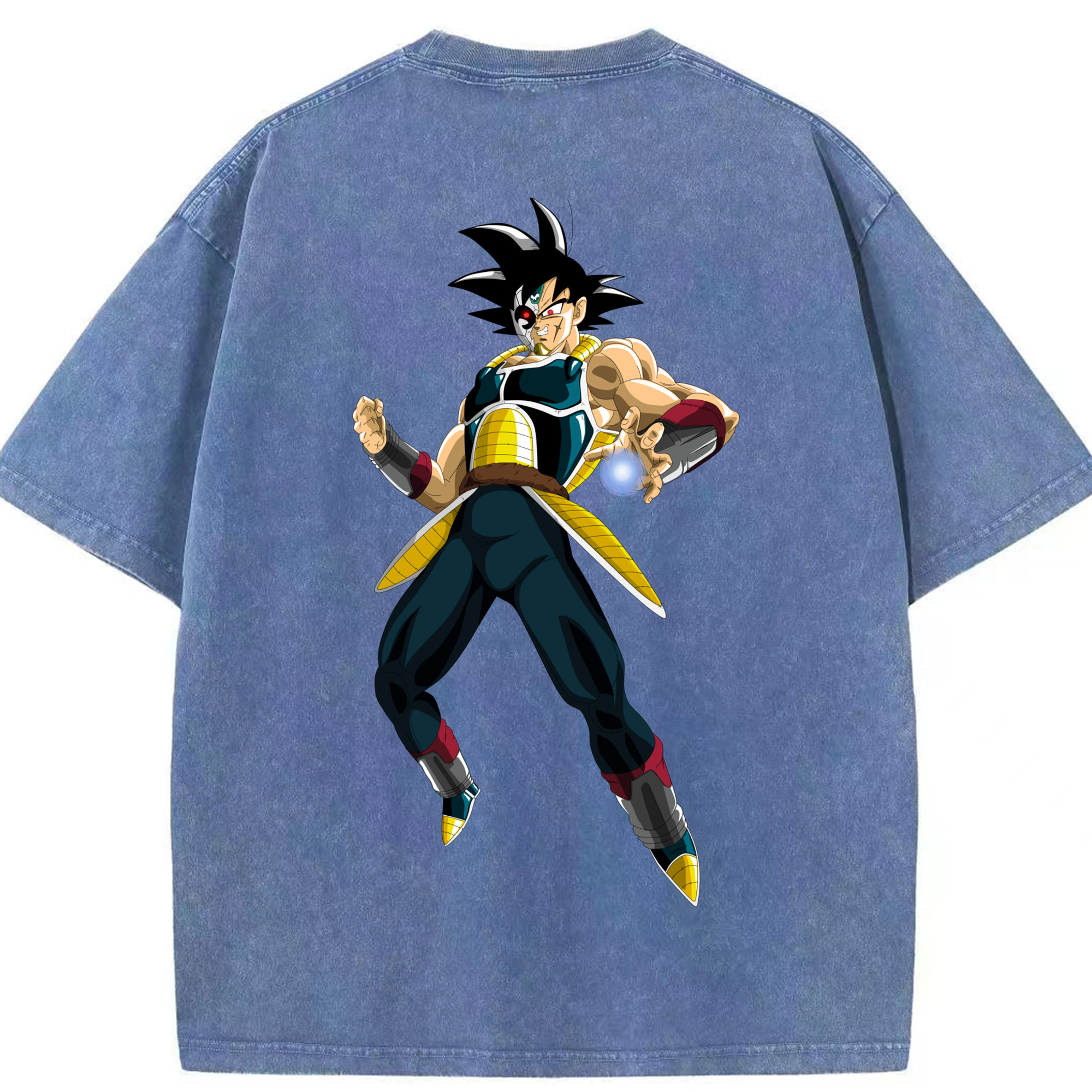 （画像用） ドラゴンボール バーダック DRAGON BALL Burdock 綿100% ヴィンテージ風 半袖Tシャツ（背面プリント）