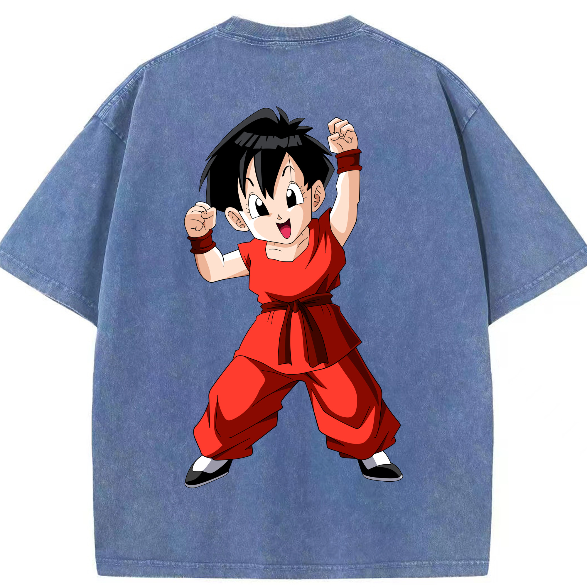 （画像用） ドラゴンボール パン DRAGON BALL Pan 綿100% ヴィンテージ風 半袖Tシャツ（背面プリント）