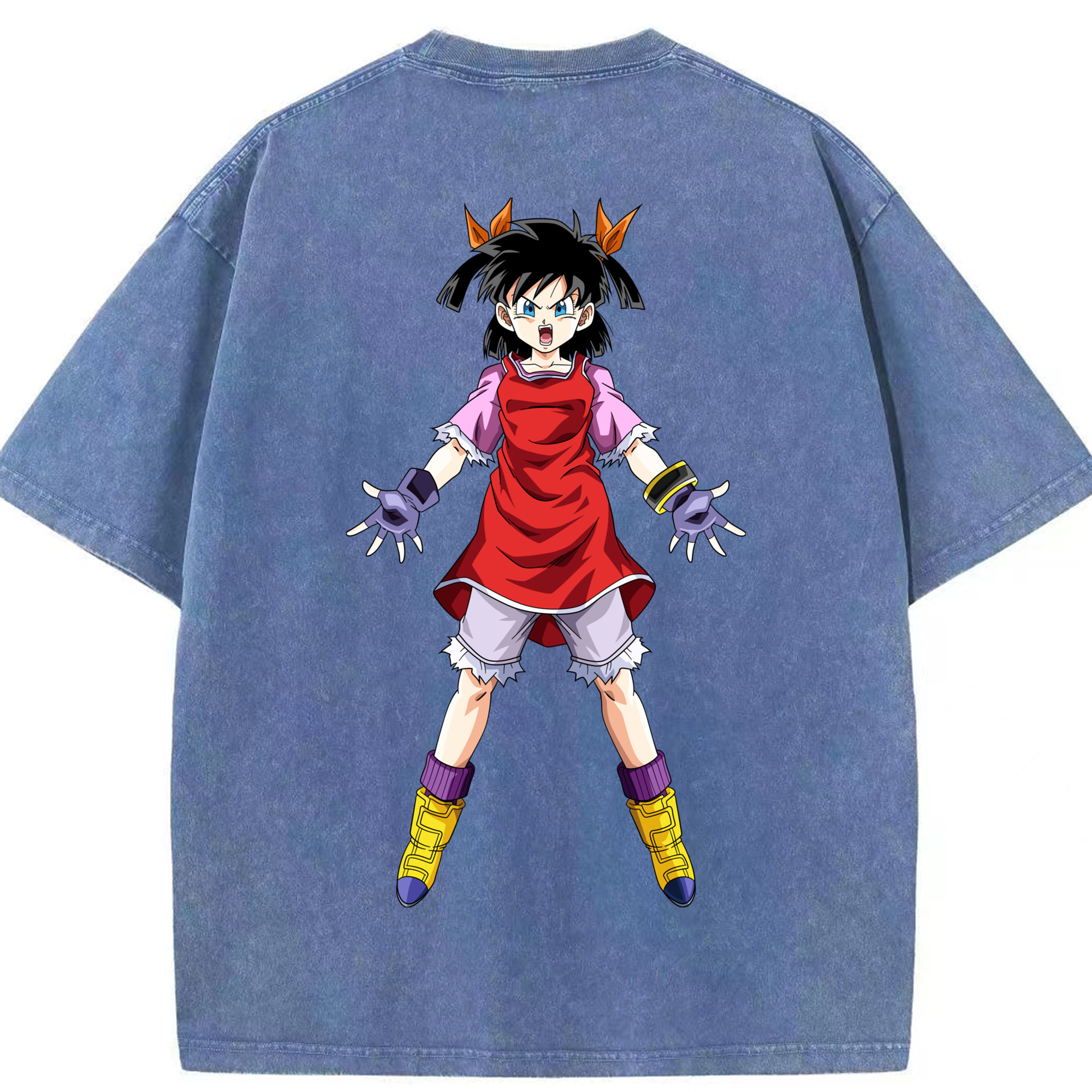 （画像用） ドラゴンボール パン DRAGON BALL Pan 綿100% ヴィンテージ風 半袖Tシャツ（背面プリント）