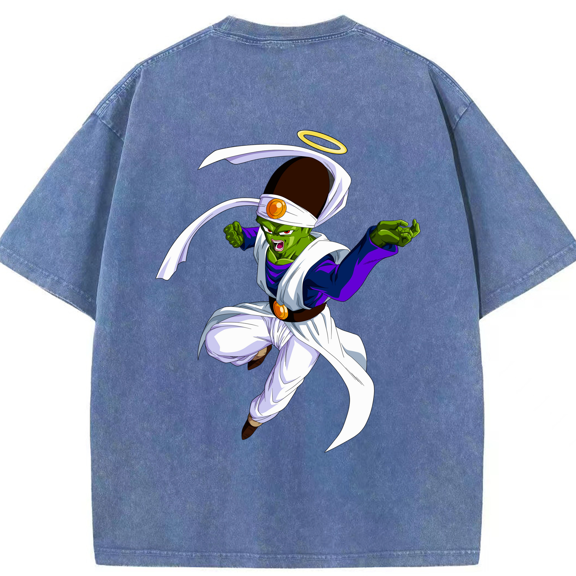 （画像用） ドラゴンボール パイクーハン DRAGON BALL Pikkon 綿100% ヴィンテージ風 半袖Tシャツ（背面プリント）