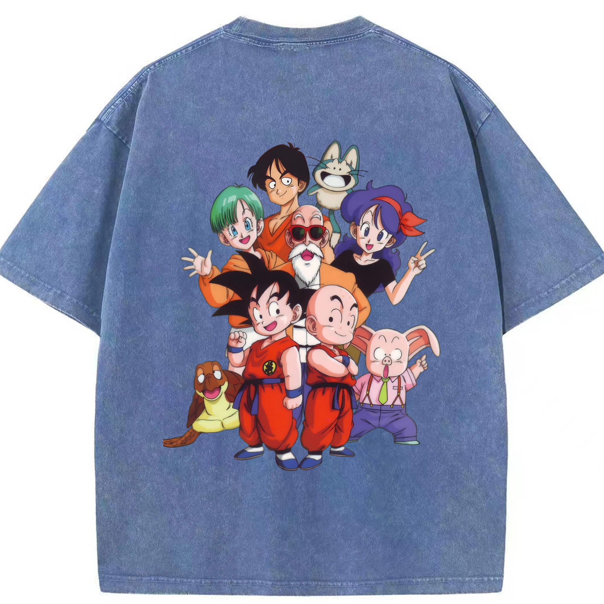 （画像用） ドラゴンボール DRAGON BALL 綿100% ヴィンテージ風 半袖Tシャツ（背面プリント）