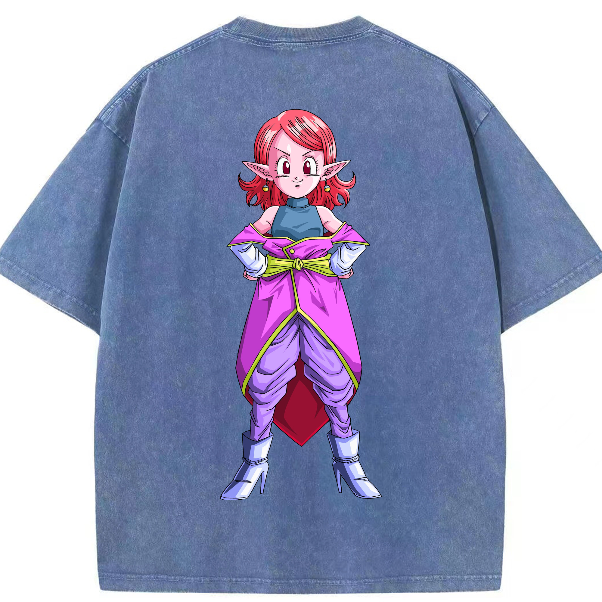 （画像用） ドラゴンボール DRAGON BALL 綿100% ヴィンテージ風 半袖Tシャツ（背面プリント）