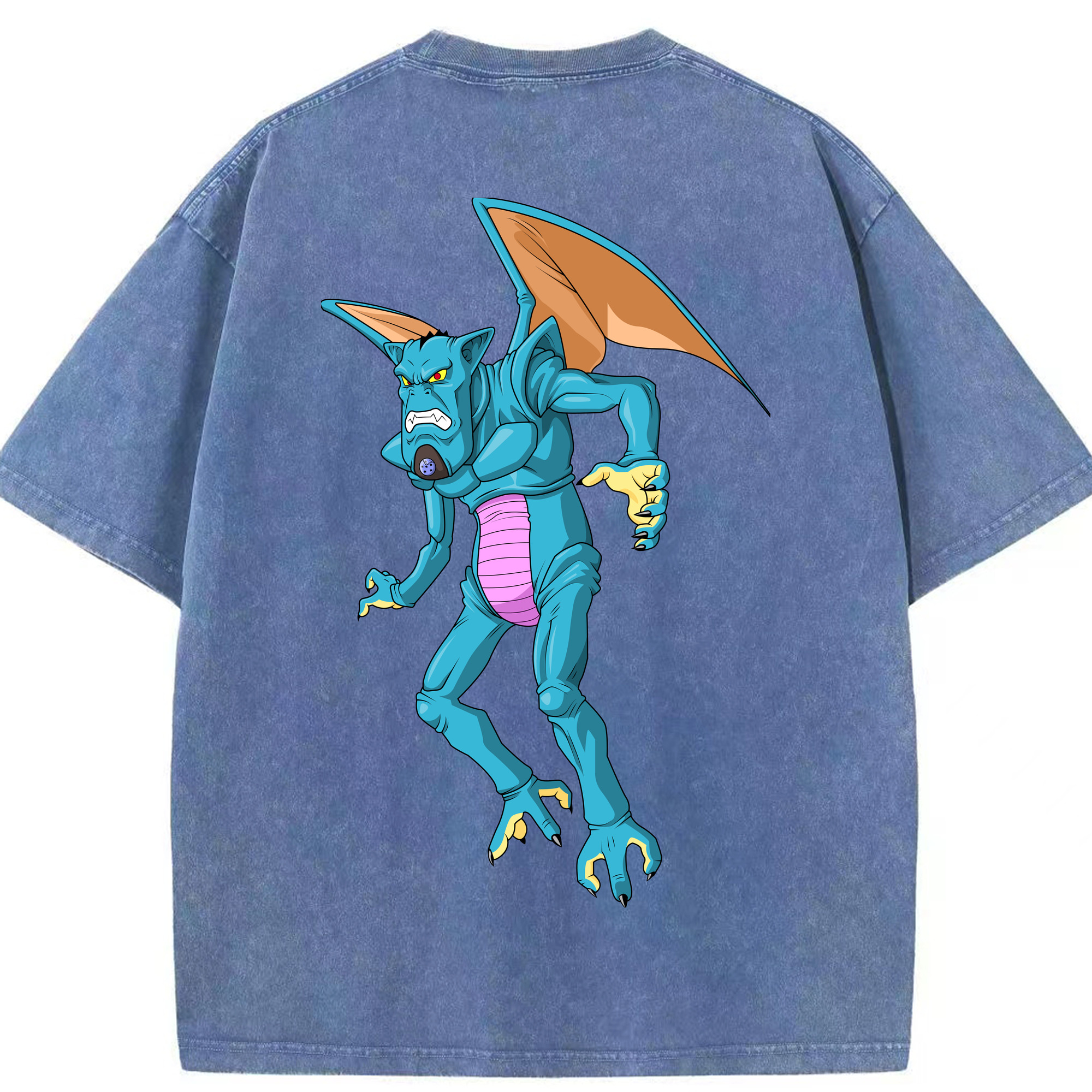 （画像用） ドラゴンボール DRAGON BALL 綿100% ヴィンテージ風 半袖Tシャツ（背面プリント）