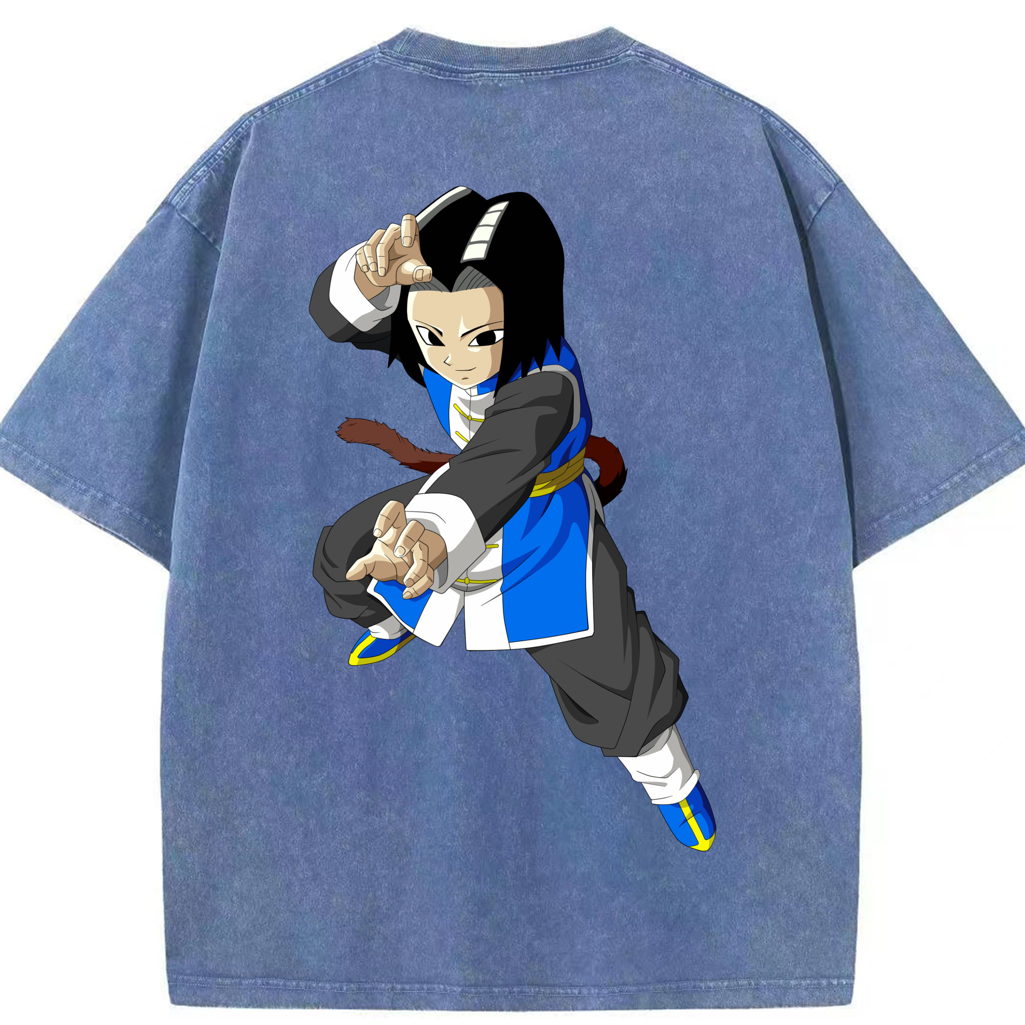 （画像用） ドラゴンボール DRAGON BALL 綿100% ヴィンテージ風 半袖Tシャツ（背面プリント）