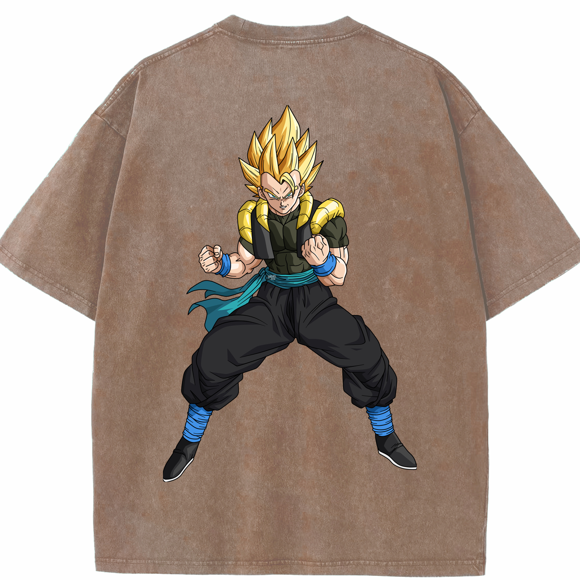 （画像用） ドラゴンボール ベジータ四世（Bejīta Yonsei）DRAGON BALL Vegeta IV 綿100% ヴィンテージ風 半袖Tシャツ（背面プリント）
