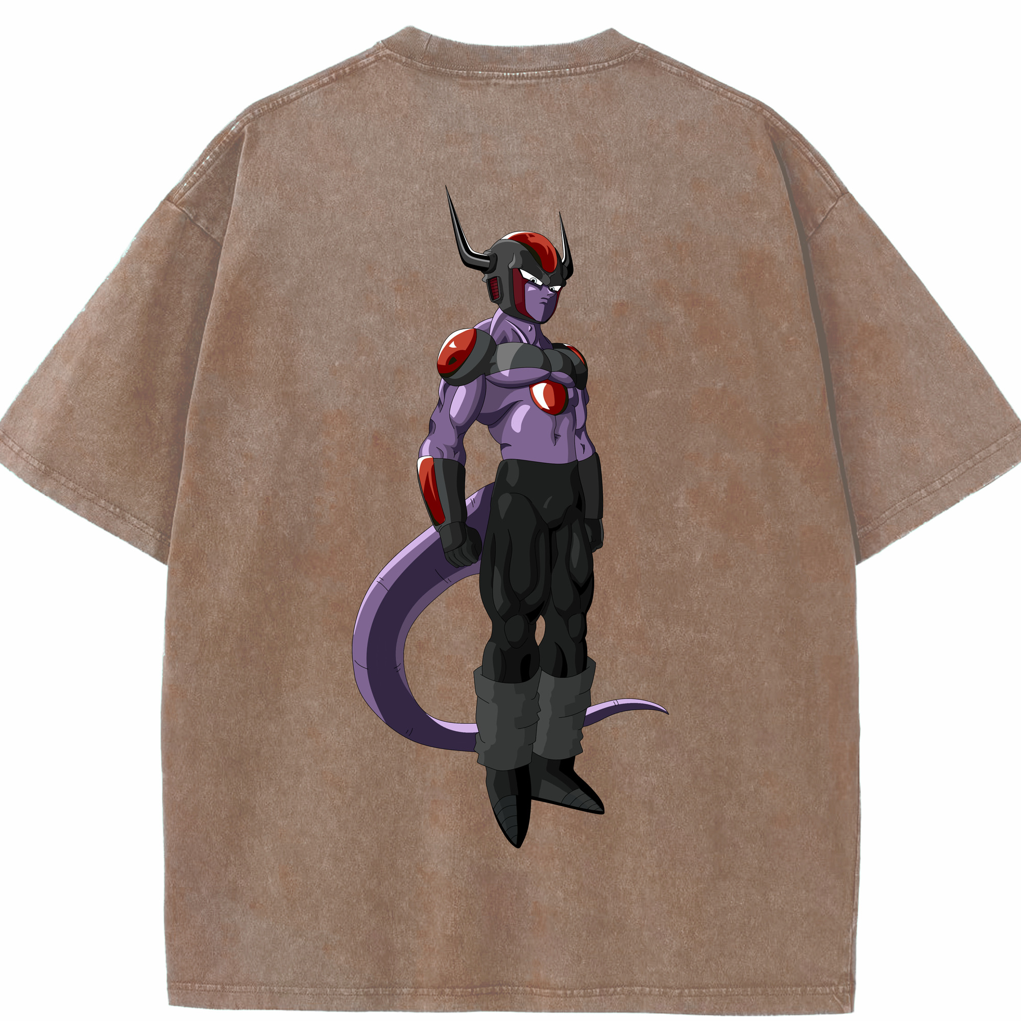 （画像用） ドラゴンボール フリーザ DRAGON BALL Frieza 綿100% ヴィンテージ風 半袖Tシャツ（背面プリント）