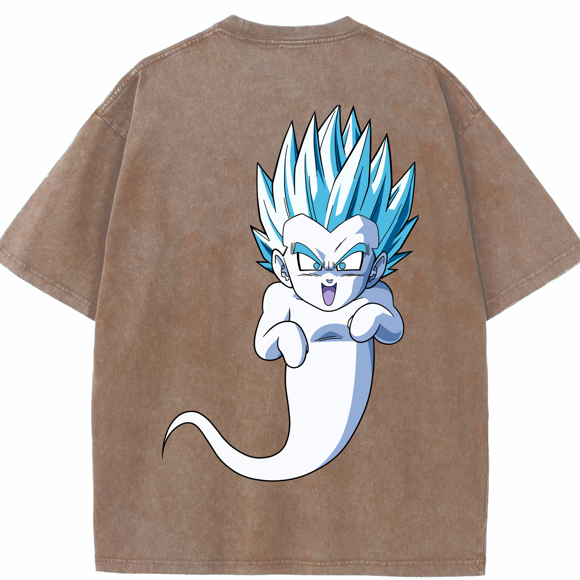 （画像用） ドラゴンボール ベジット DRAGON BALL Vegetto 綿100% ヴィンテージ風 半袖Tシャツ（背面プリント）