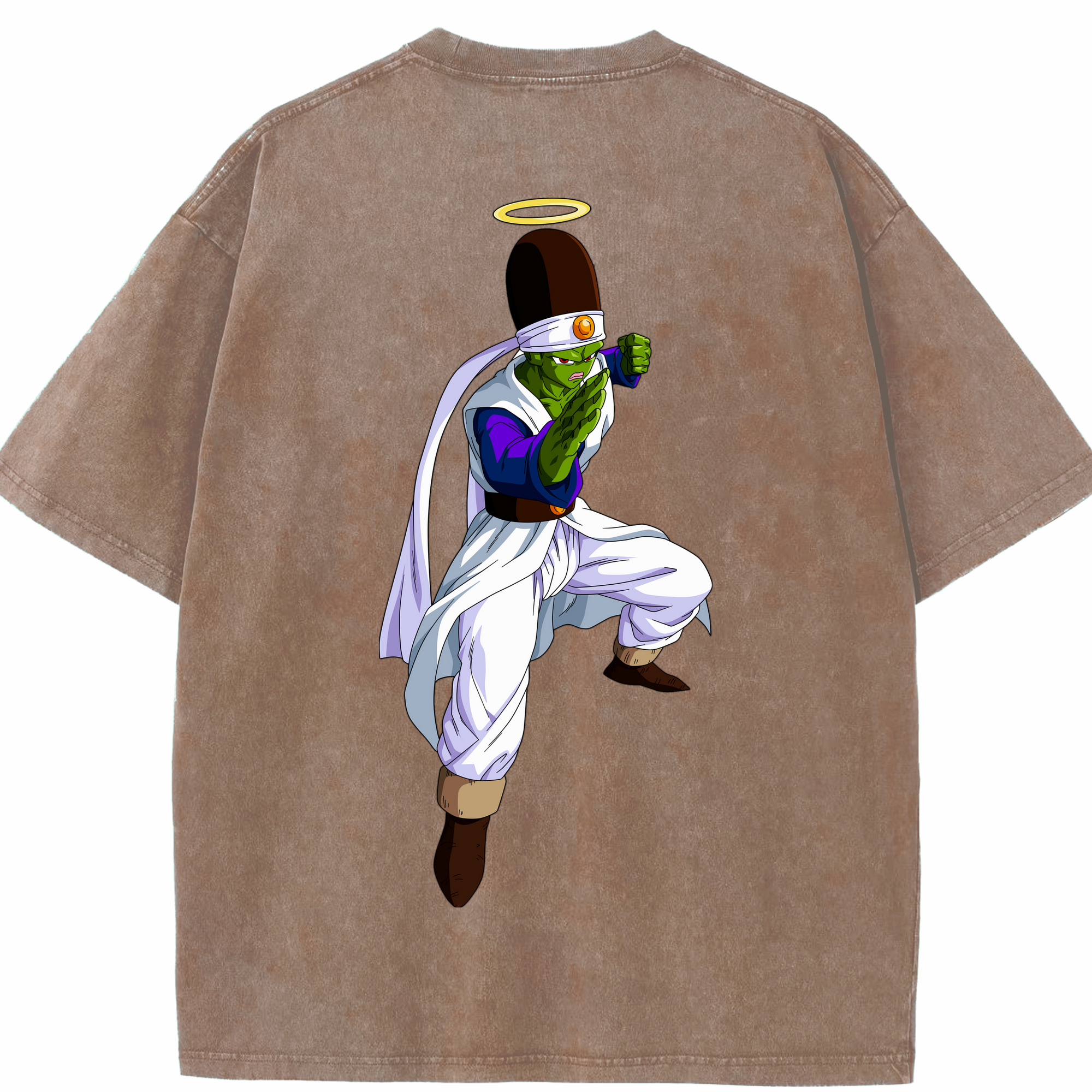 （画像用） ドラゴンボール パイクーハン DRAGON BALL Pikkon 綿100% ヴィンテージ風 半袖Tシャツ（背面プリント）