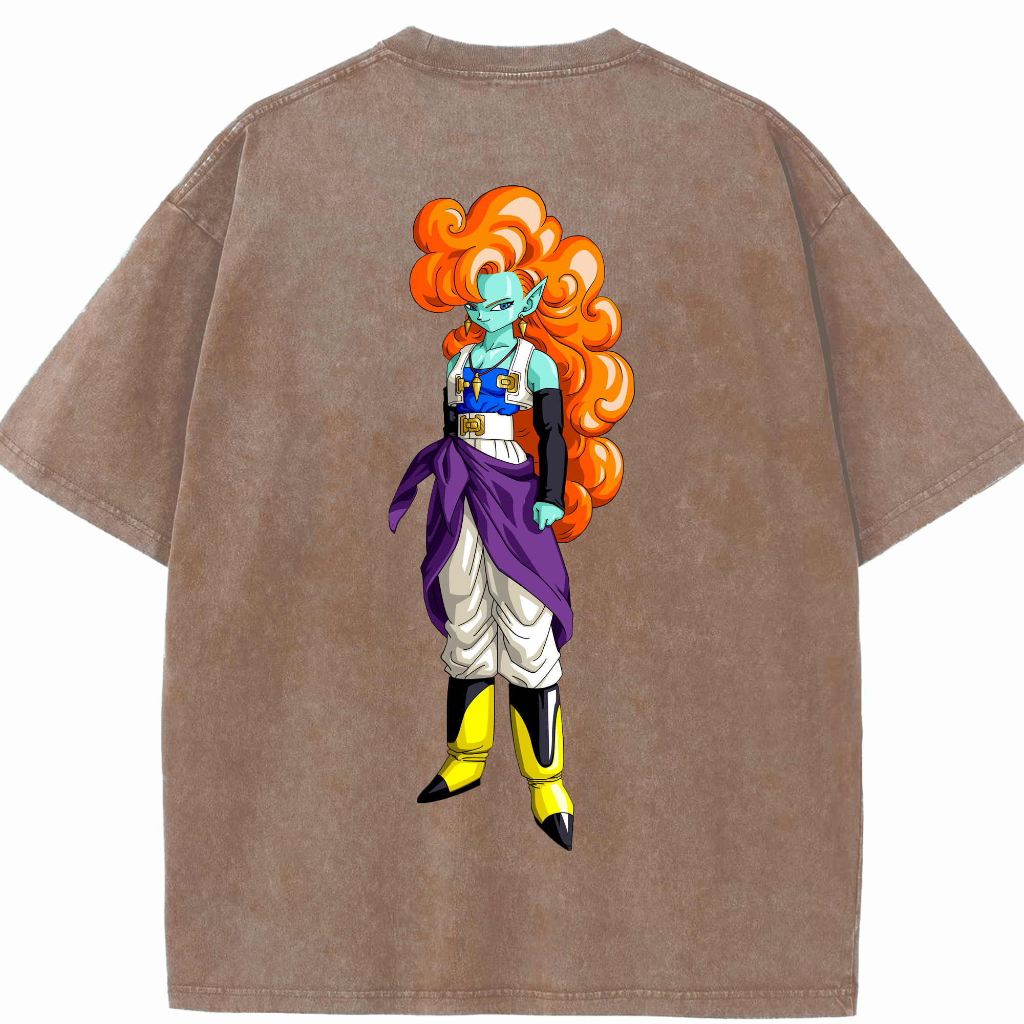 （画像用） ドラゴンボール DRAGON BALL 綿100% ヴィンテージ風 半袖Tシャツ（背面プリント）