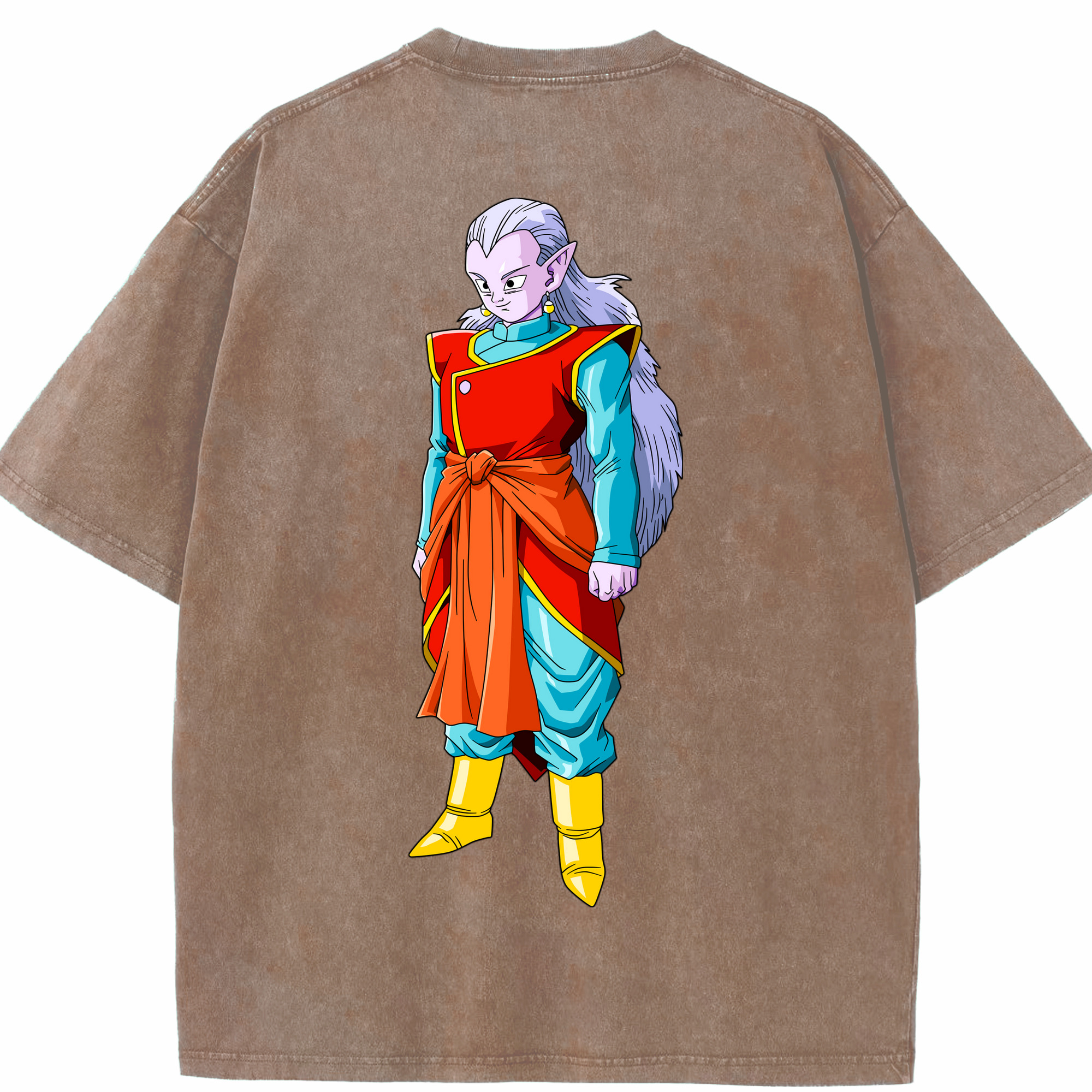 （画像用） ドラゴンボール DRAGON BALL 綿100% ヴィンテージ風 半袖Tシャツ（背面プリント）