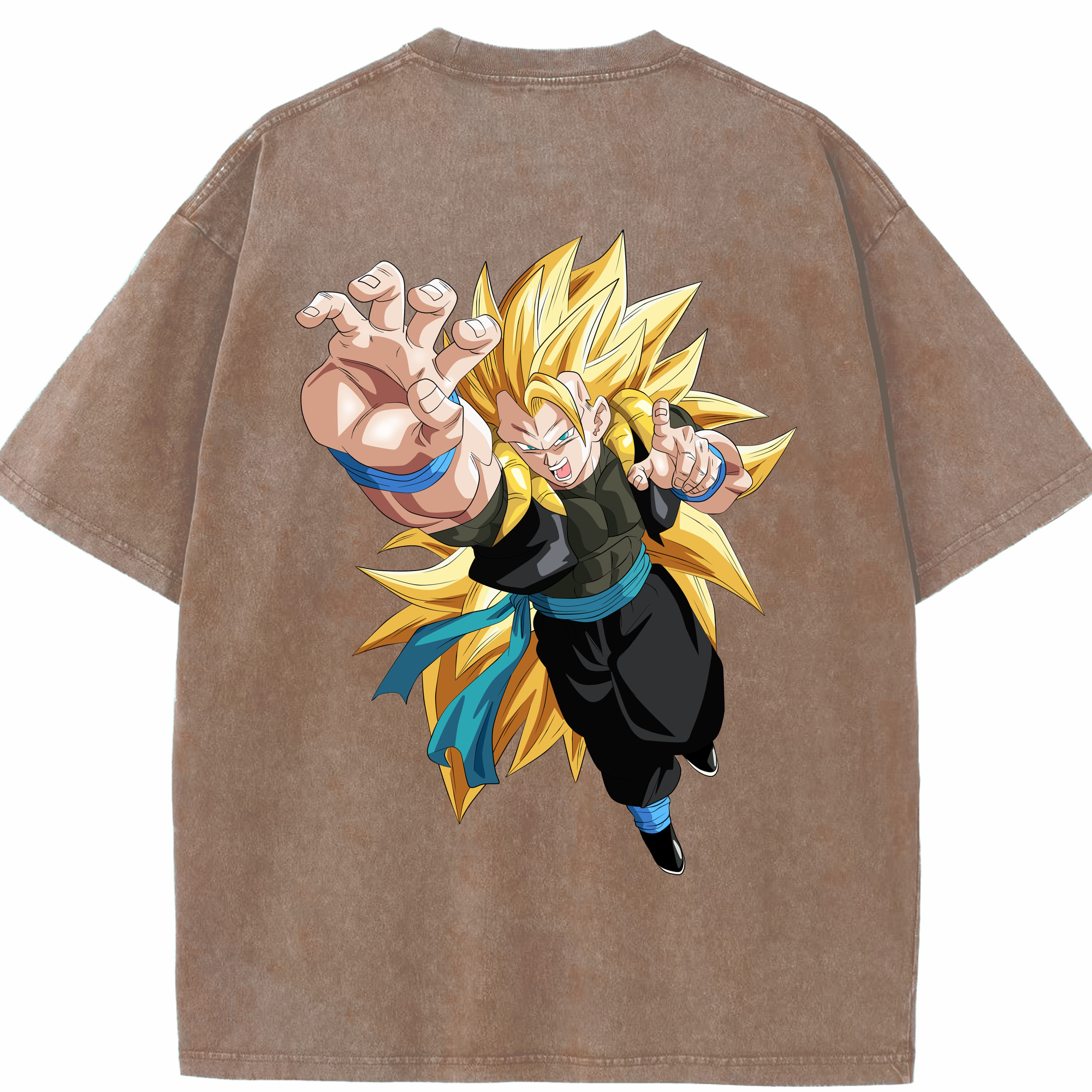 （画像用） ドラゴンボール ベジータ四世（Bejīta Yonsei）DRAGON BALL Vegeta IV 綿100% ヴィンテージ風 半袖Tシャツ（背面プリント）