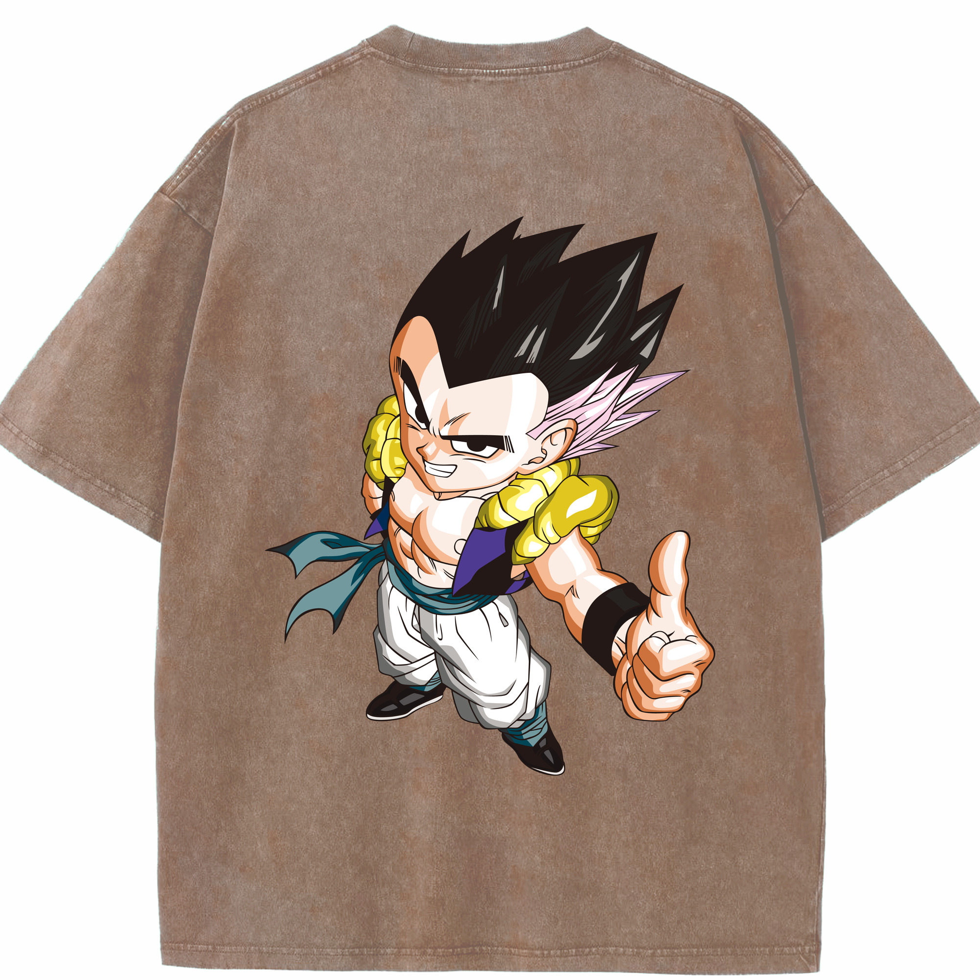 （画像用） ドラゴンボール ベジータ四世（Bejīta Yonsei）DRAGON BALL Vegeta IV 綿100% ヴィンテージ風 半袖Tシャツ（背面プリント）
