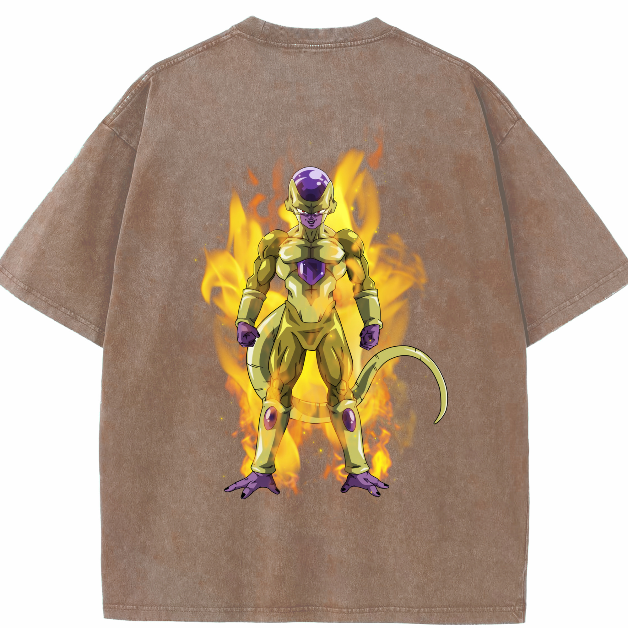 （画像用） ドラゴンボール フリーザ DRAGON BALL Frieza 綿100% ヴィンテージ風 半袖Tシャツ（背面プリント）