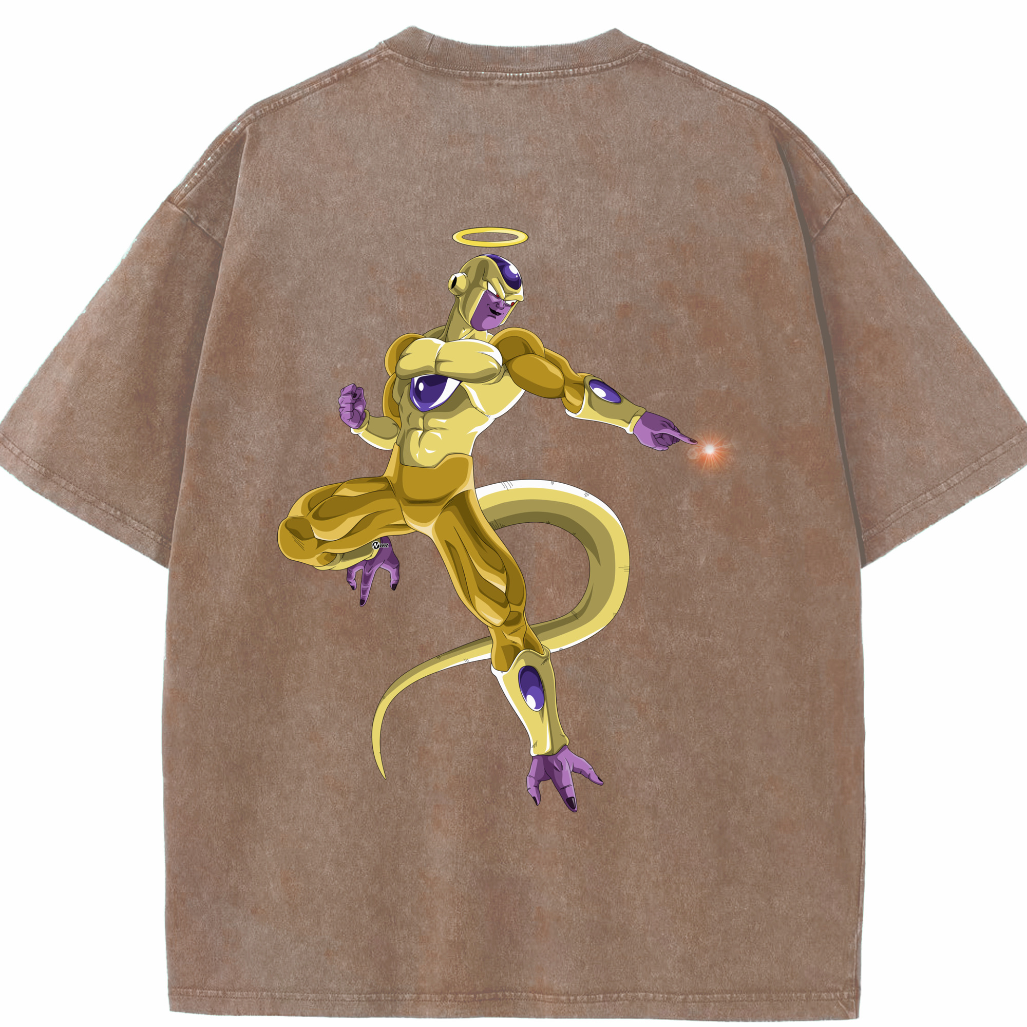 （画像用） ドラゴンボール フリーザ DRAGON BALL Frieza 綿100% ヴィンテージ風 半袖Tシャツ（背面プリント）