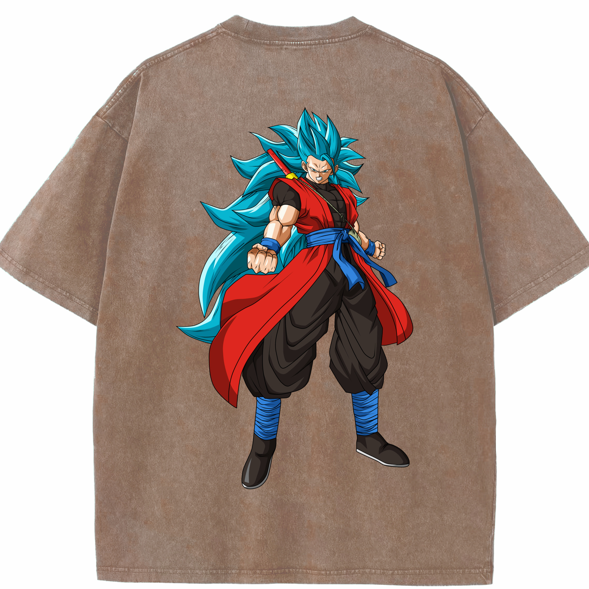 （画像用） ドラゴンボール ベジット DRAGON BALL Vegetto 綿100% ヴィンテージ風 半袖Tシャツ（背面プリント）