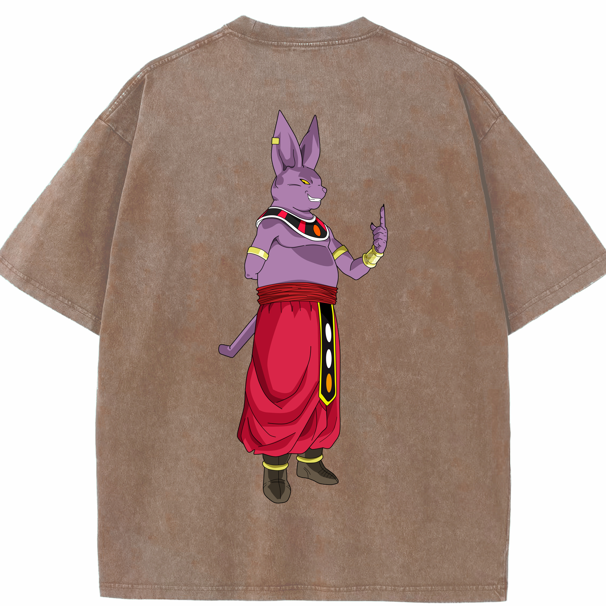 （画像用） ドラゴンボール シャンパ DRAGON BALL Champa 綿100% ヴィンテージ風 半袖Tシャツ（背面プリント）
