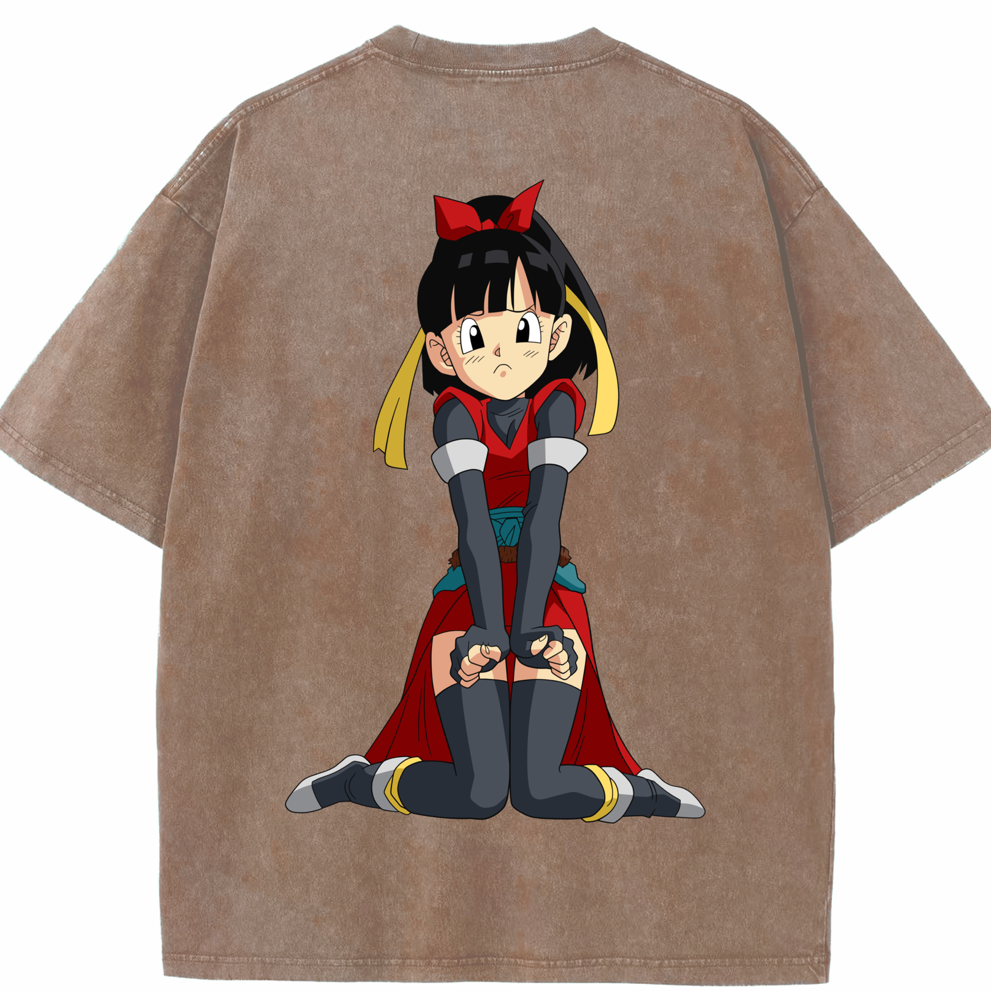 （画像用） ドラゴンボール パン DRAGON BALL Pan 綿100% ヴィンテージ風 半袖Tシャツ（背面プリント）