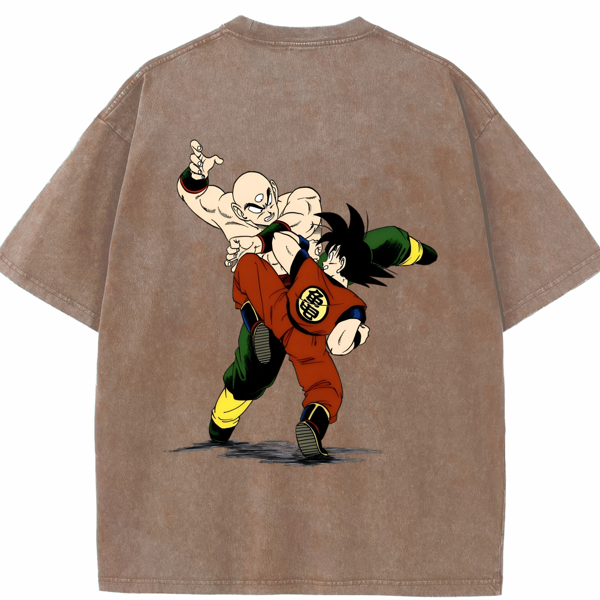 （画像用） ドラゴンボール DRAGON BALL 綿100% ヴィンテージ風 半袖Tシャツ（背面プリント）