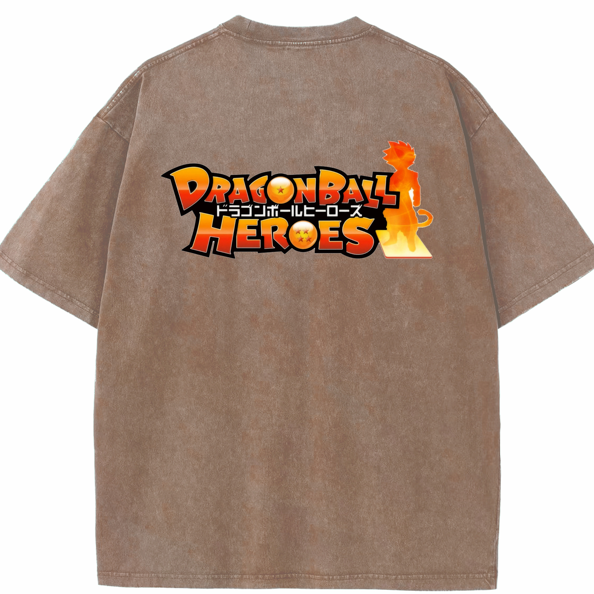 （画像用） ドラゴンボール DRAGON BALL 綿100% ヴィンテージ風 半袖Tシャツ（背面プリント）