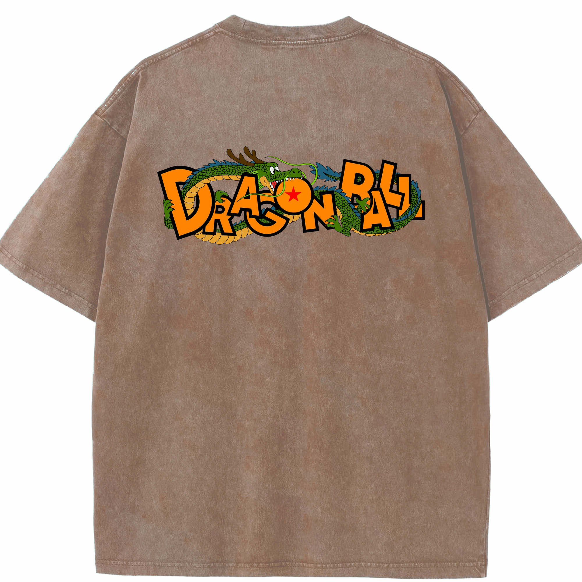 （画像用） ドラゴンボール DRAGON BALL 綿100% ヴィンテージ風 半袖Tシャツ（背面プリント）
