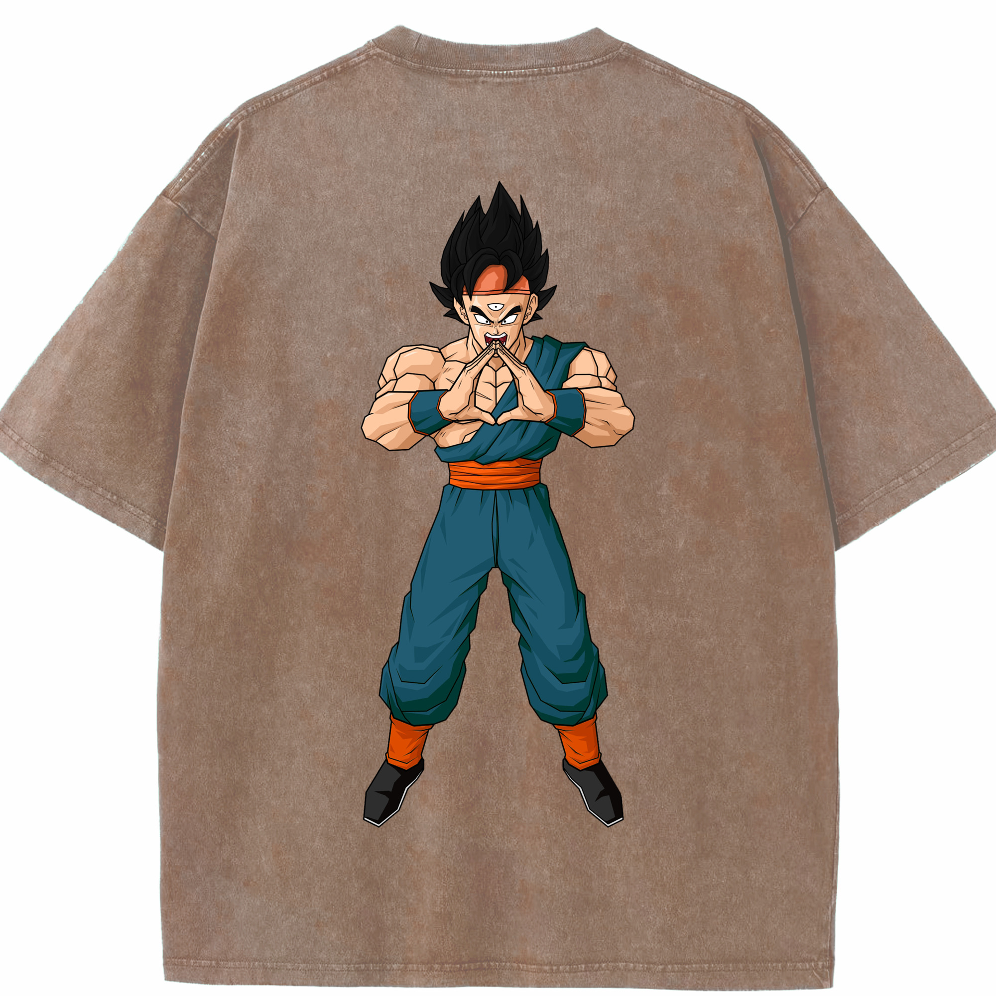 （画像用） ドラゴンボール DRAGON BALL 綿100% ヴィンテージ風 半袖Tシャツ（背面プリント）