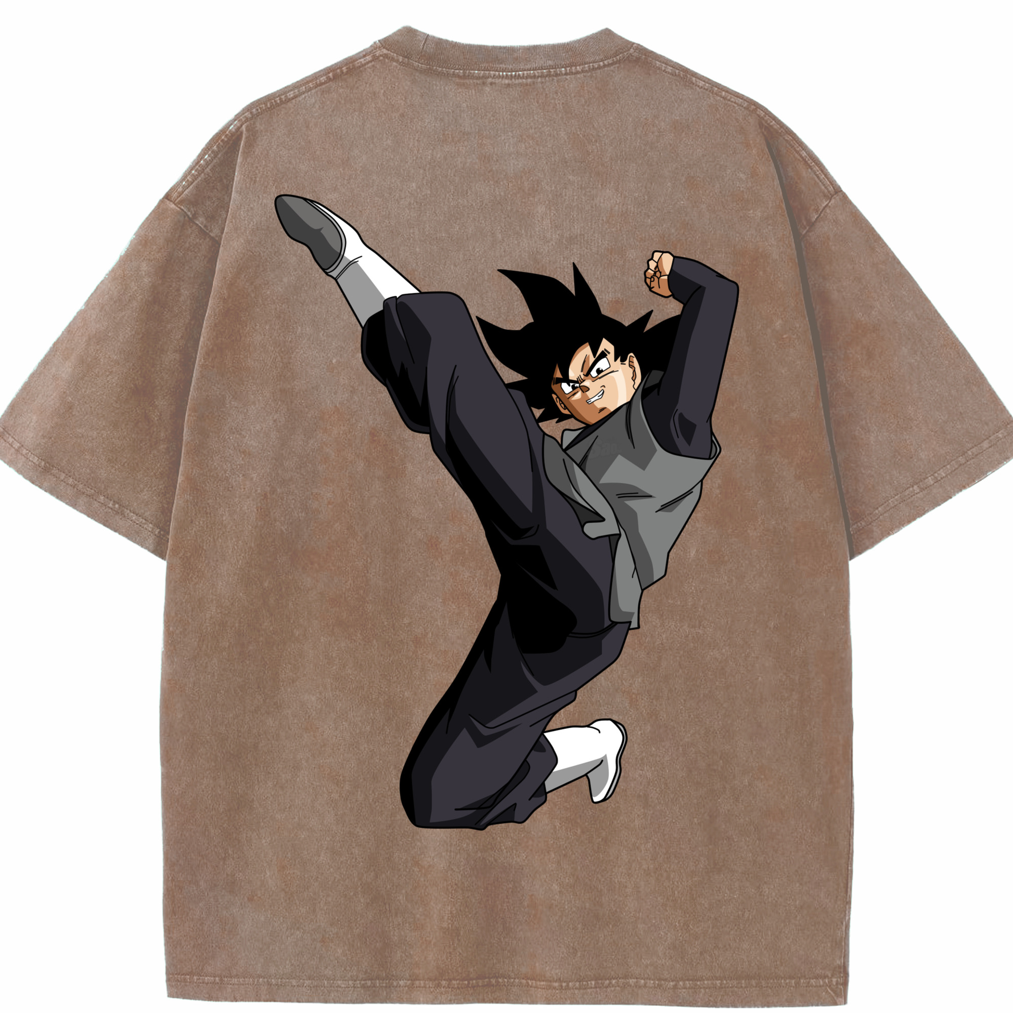 （画像用） ドラゴンボール ベジータ四世（Bejīta Yonsei）DRAGON BALL Vegeta IV 綿100% ヴィンテージ風 半袖Tシャツ（背面プリント）
