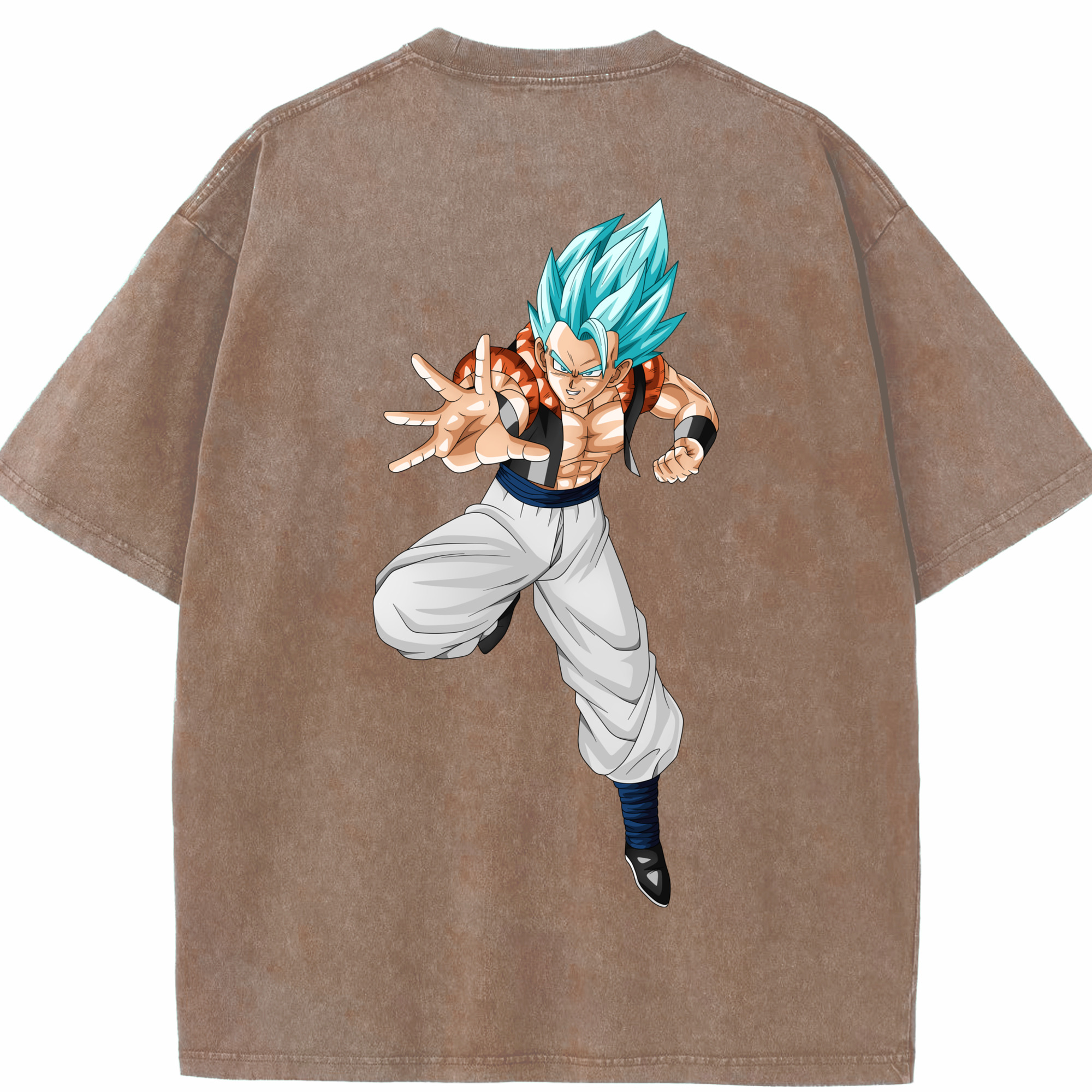 （画像用） ドラゴンボール ベジータ四世（Bejīta Yonsei）DRAGON BALL Vegeta IV 綿100% ヴィンテージ風 半袖Tシャツ（背面プリント）