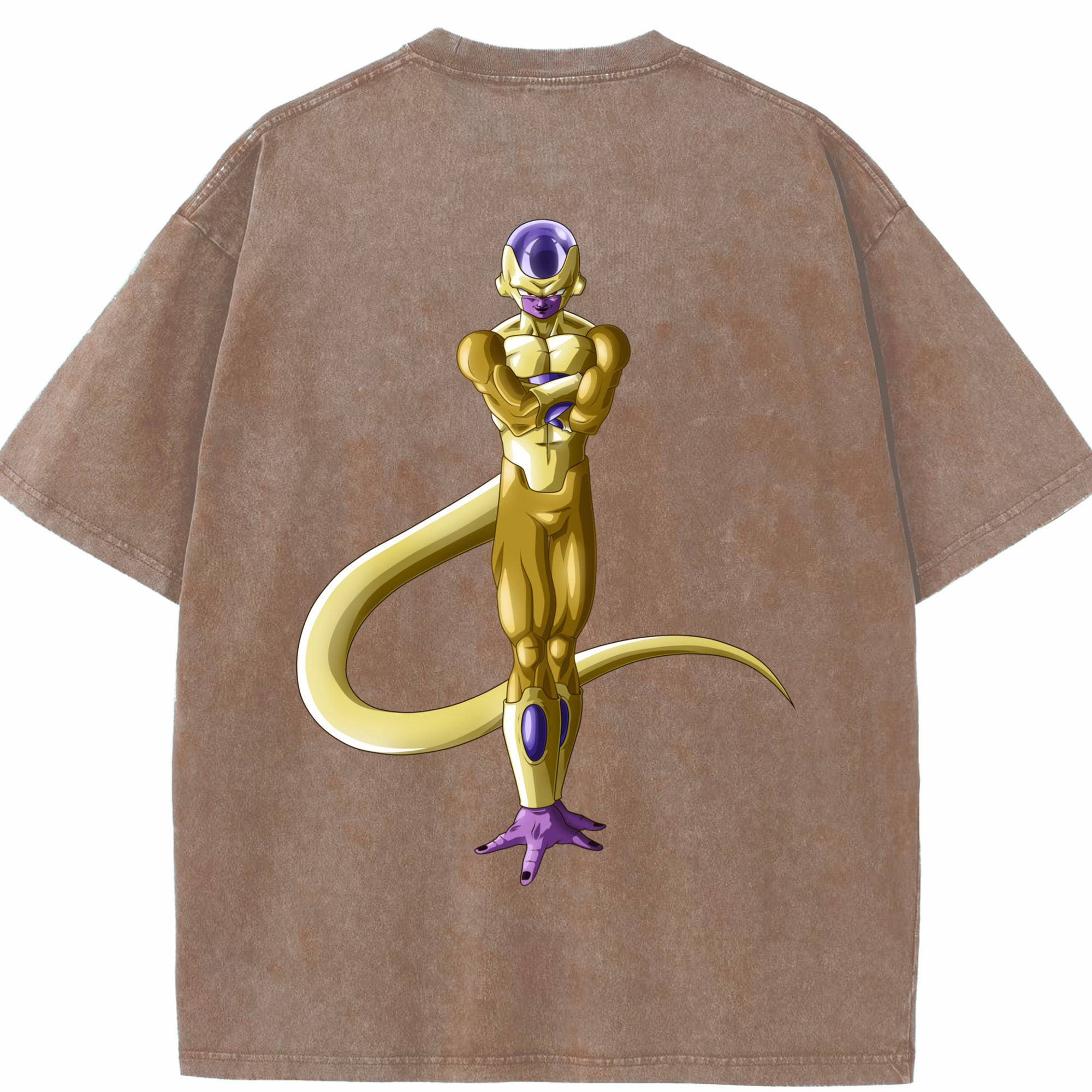 （画像用） ドラゴンボール フリーザ DRAGON BALL Frieza 綿100% ヴィンテージ風 半袖Tシャツ（背面プリント）